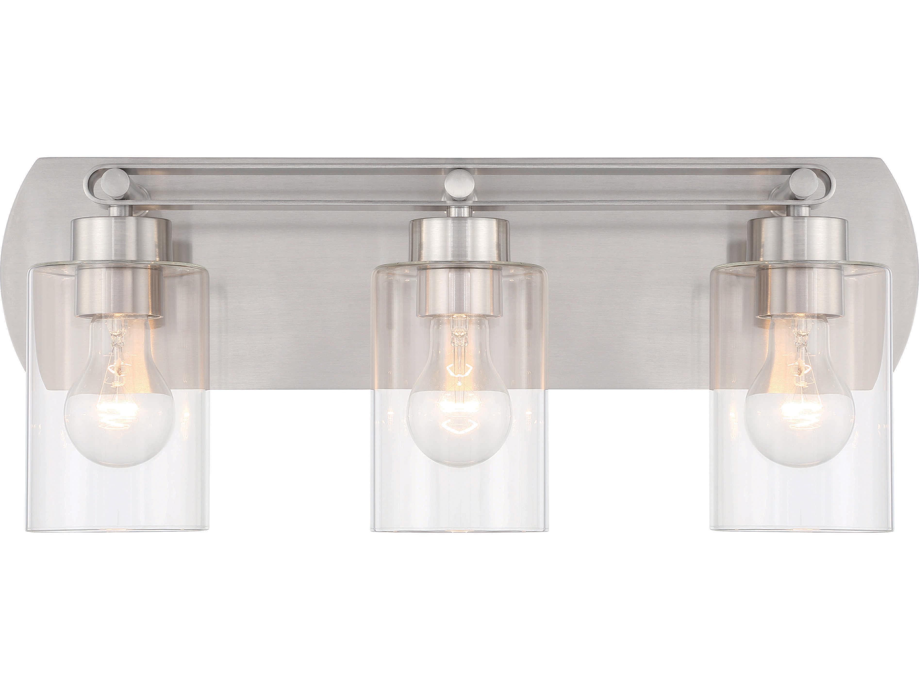 Craftmade Hendrix 3-Light Brushed Polished Nickel Vanity Light