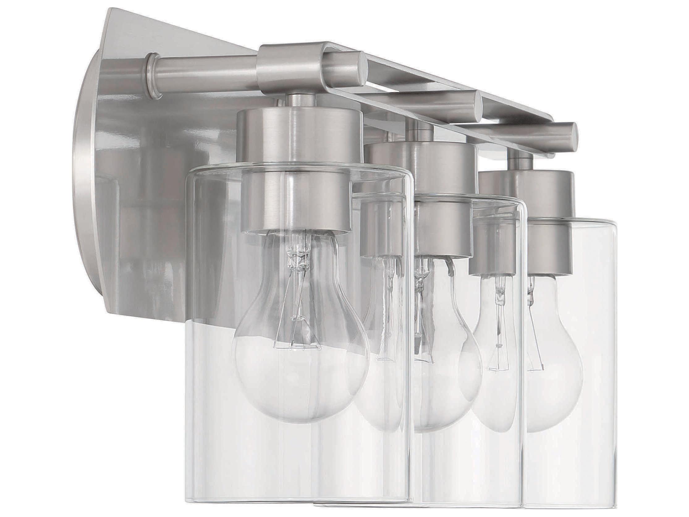 Craftmade Hendrix 3-Light Brushed Polished Nickel Vanity Light