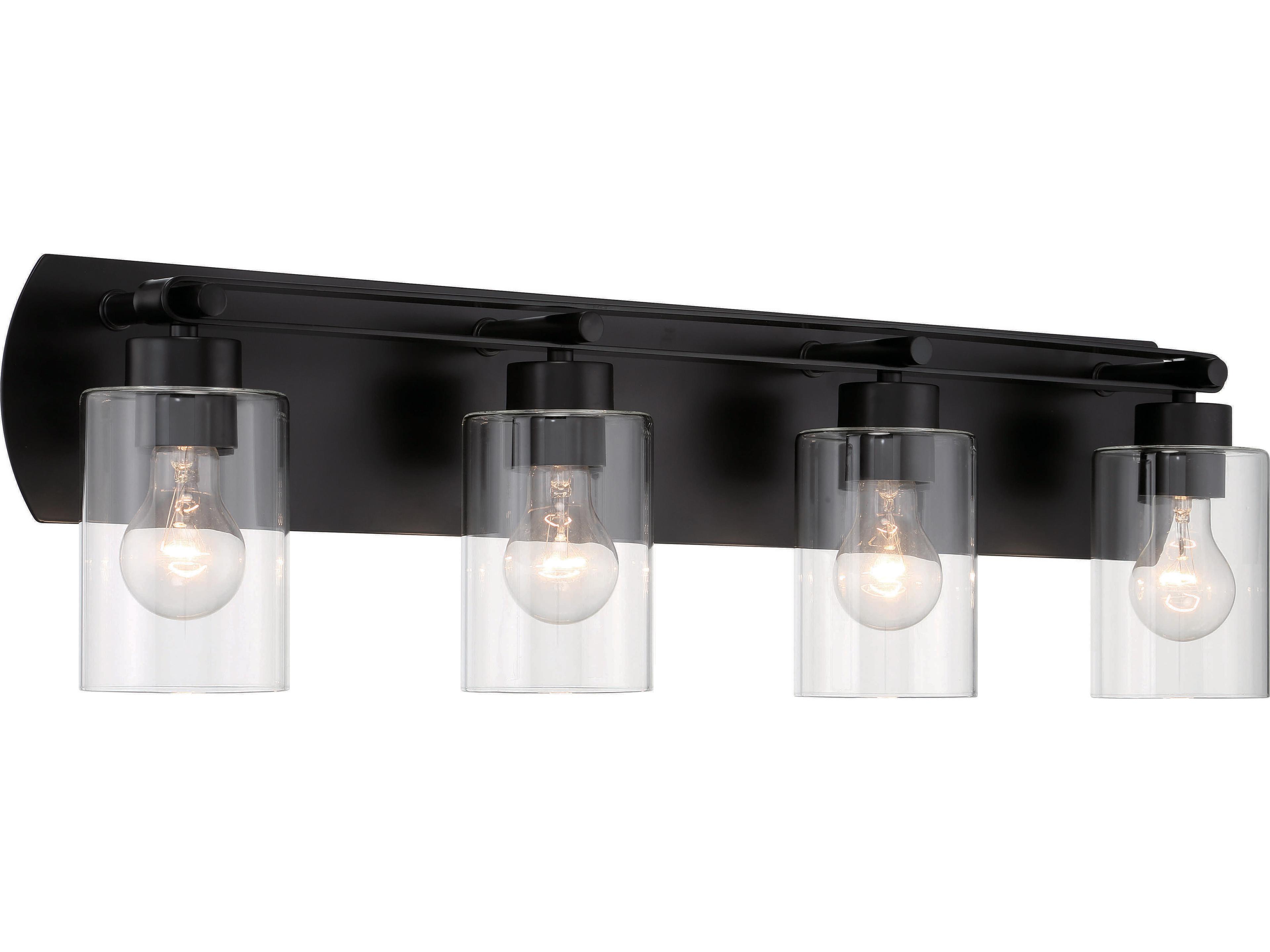 Craftmade Hendrix 4-Light Flat Black Vanity Light