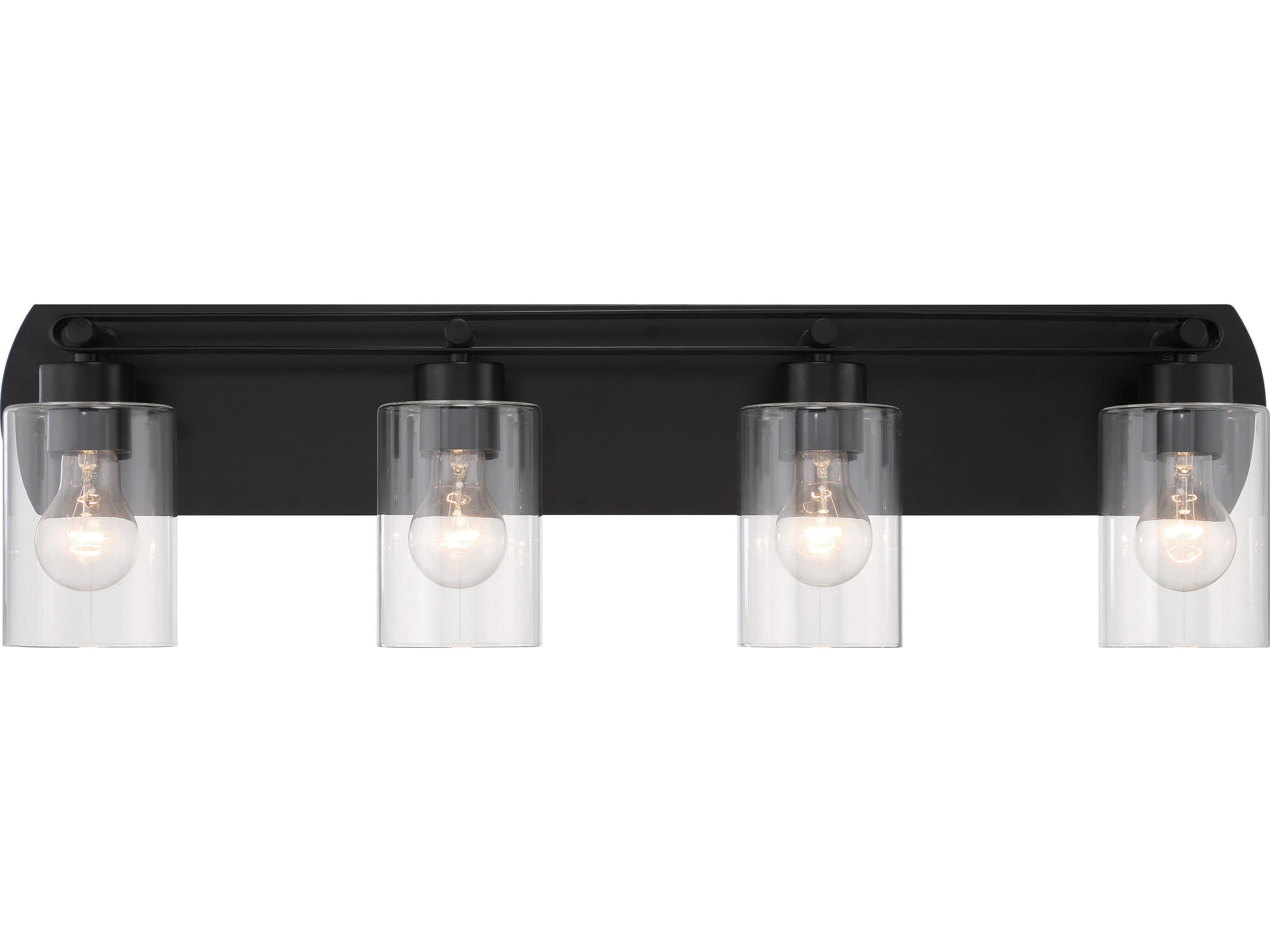 Craftmade Hendrix 4-Light Flat Black Vanity Light