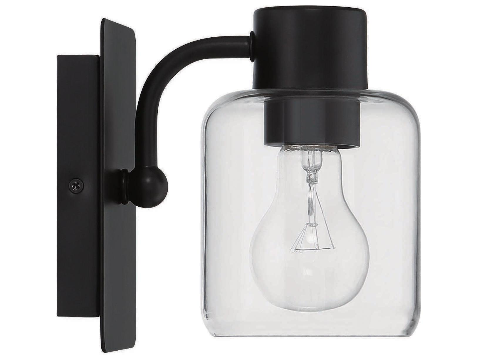 Craftmade Rori 1-Light Flat Black Wall Sconce