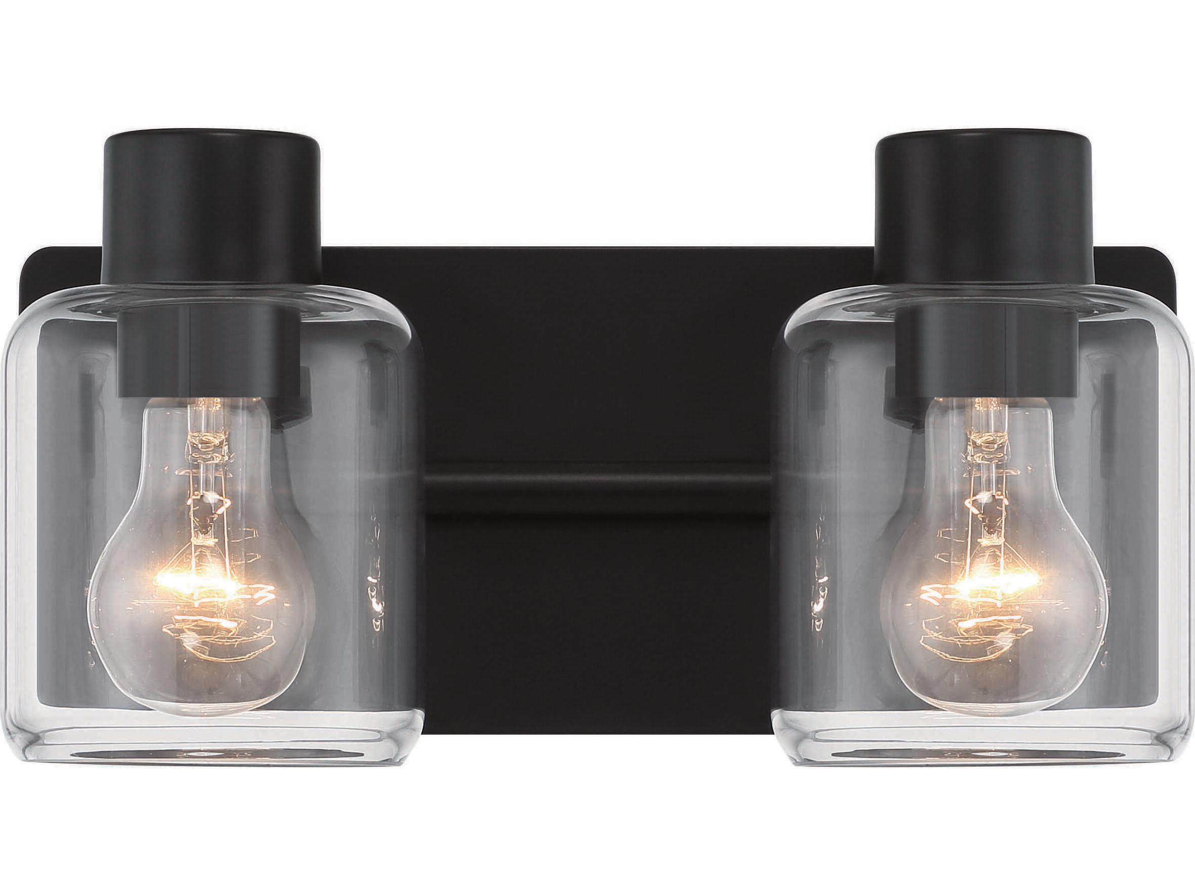 Craftmade Rori 2-Light Flat Black Vanity Light