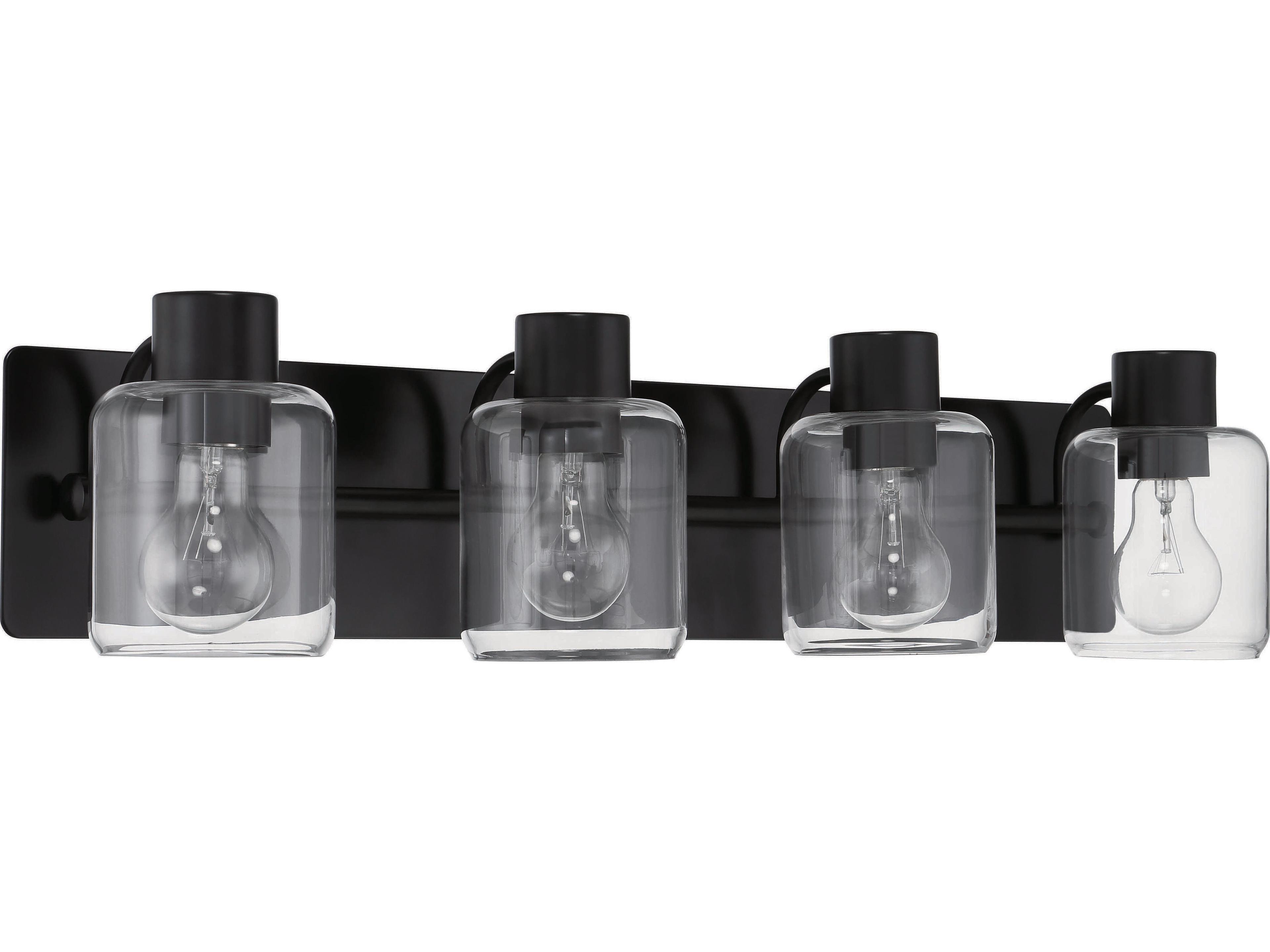 Craftmade Rori 4-Light Flat Black Vanity Light