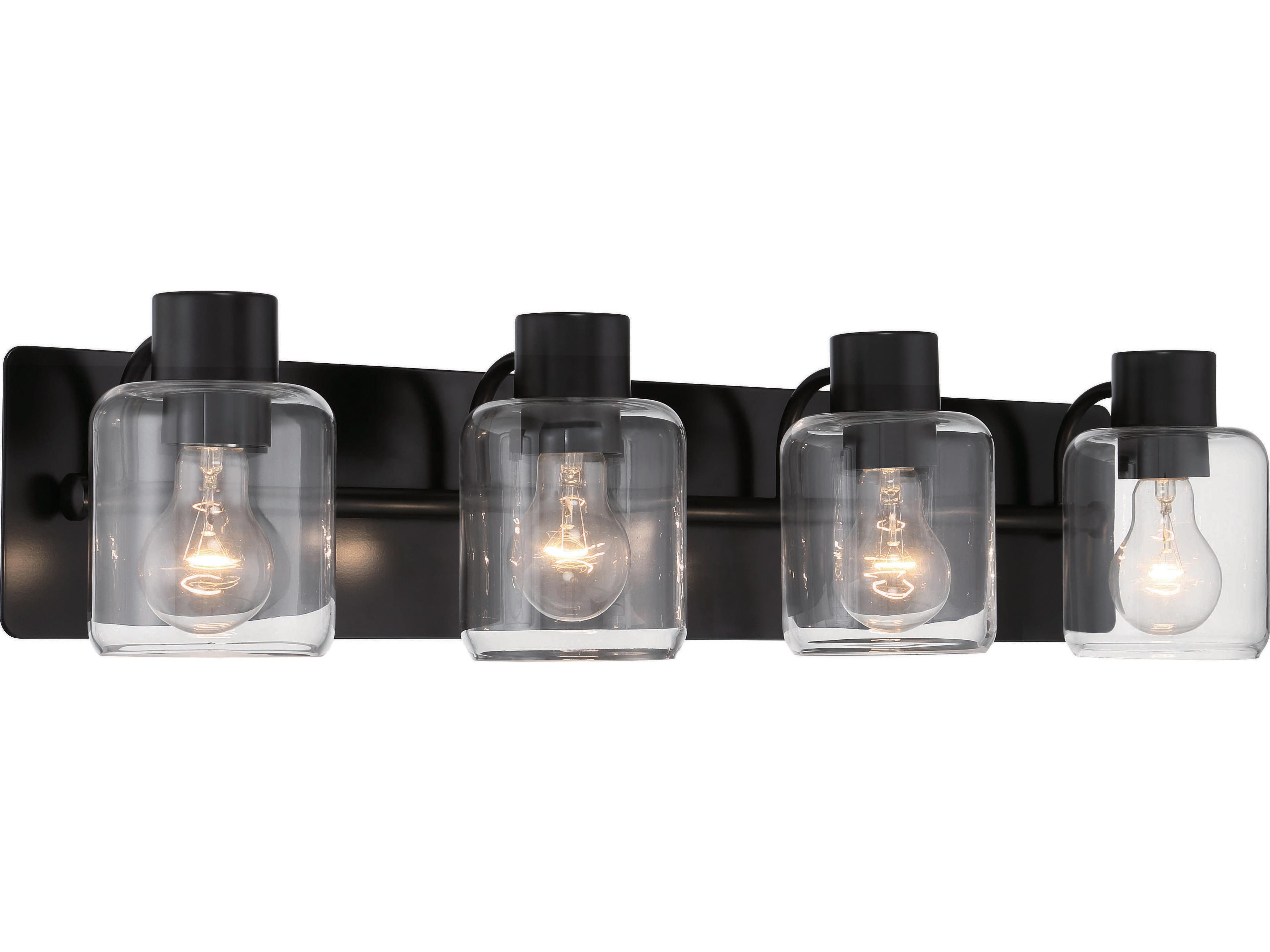 Craftmade Rori 4-Light Flat Black Vanity Light