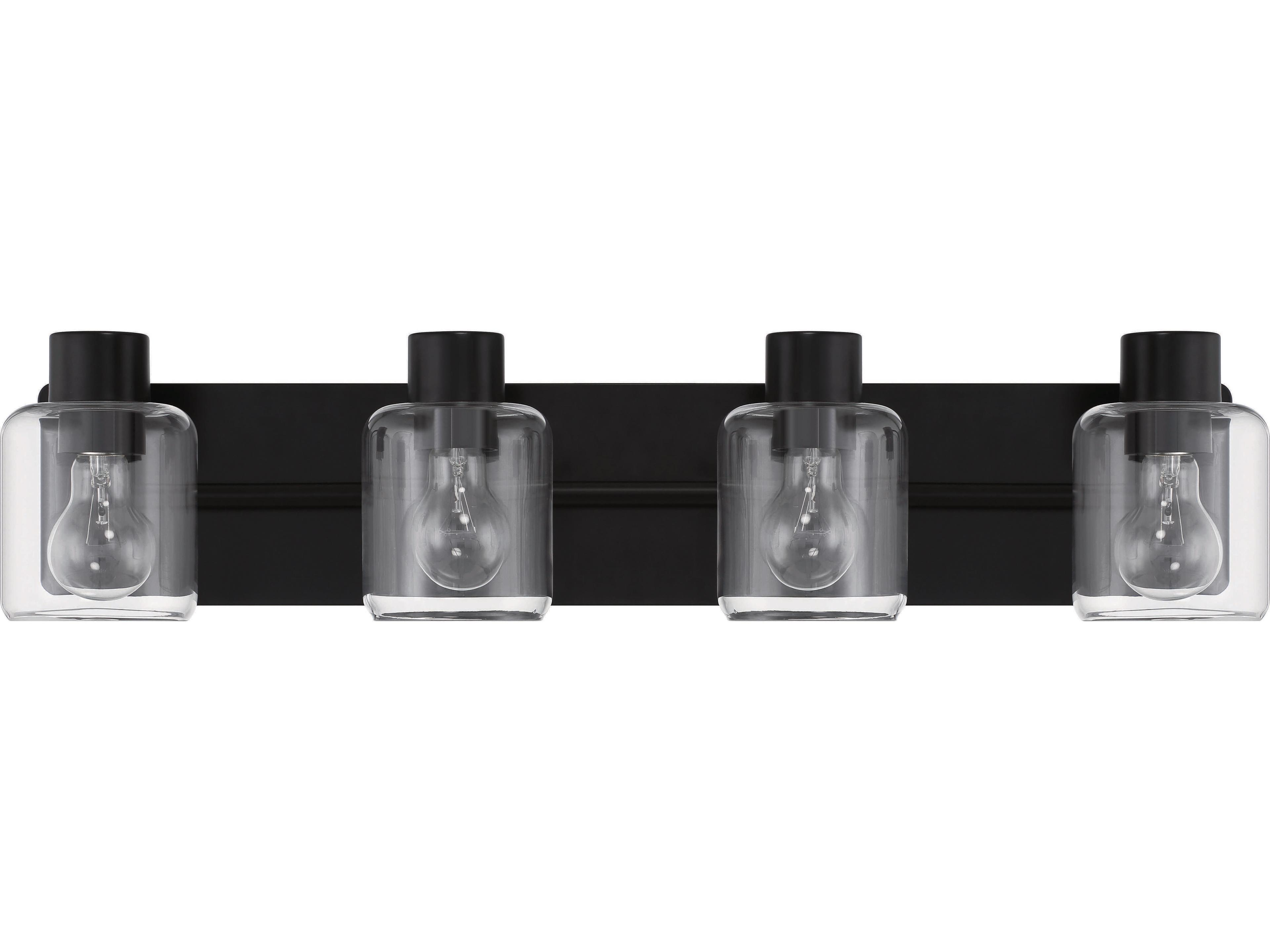 Craftmade Rori 4-Light Flat Black Vanity Light