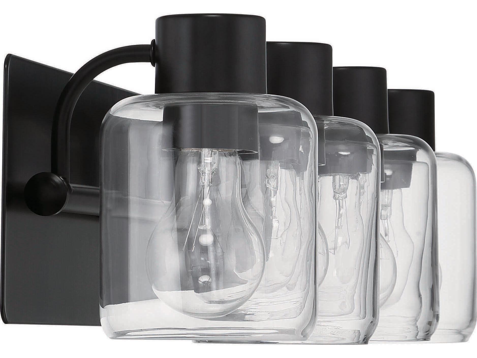 Craftmade Rori 4-Light Flat Black Vanity Light