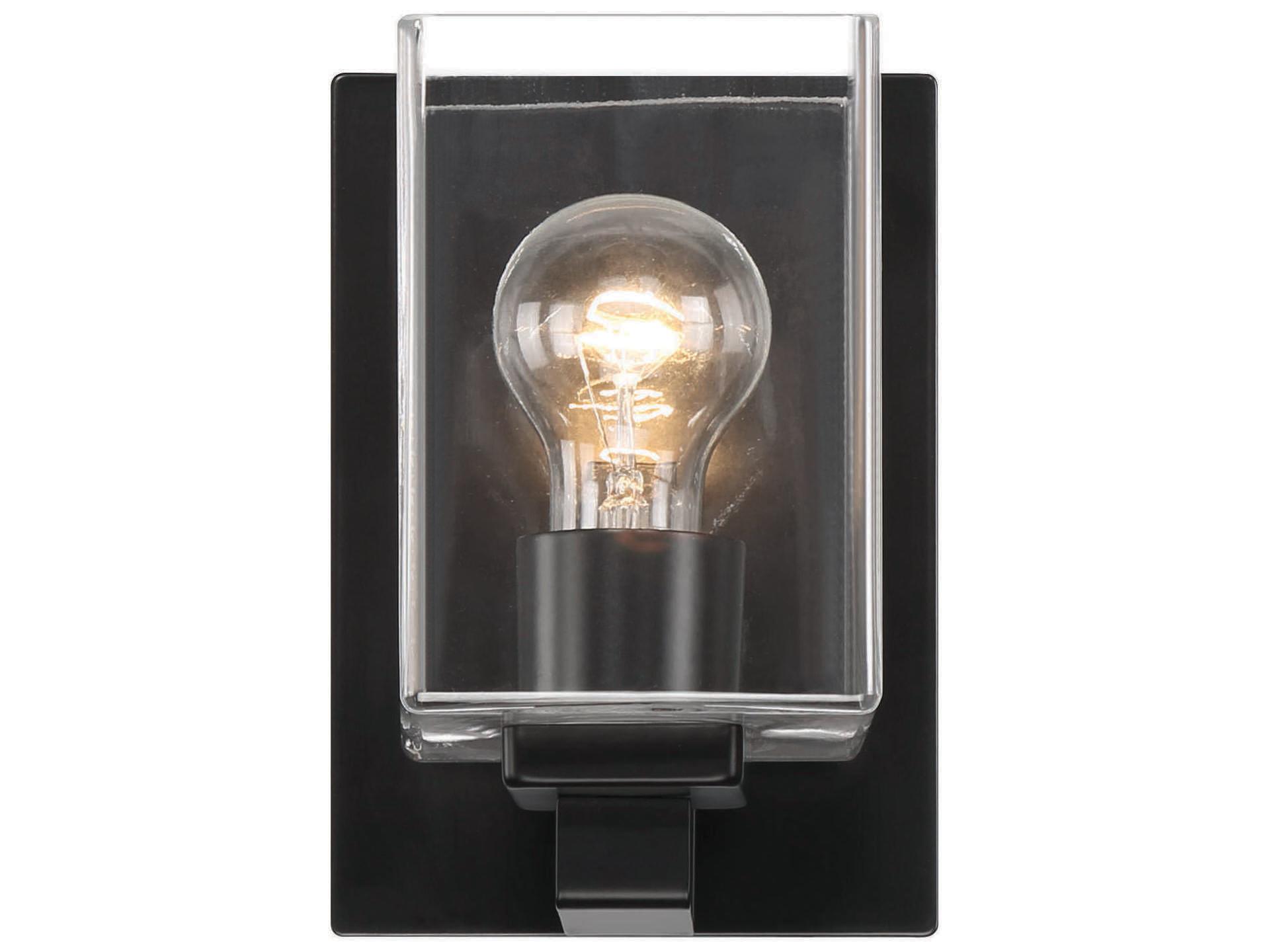 Craftmade Mcclane 1-Light Flat Black Wall Sconce