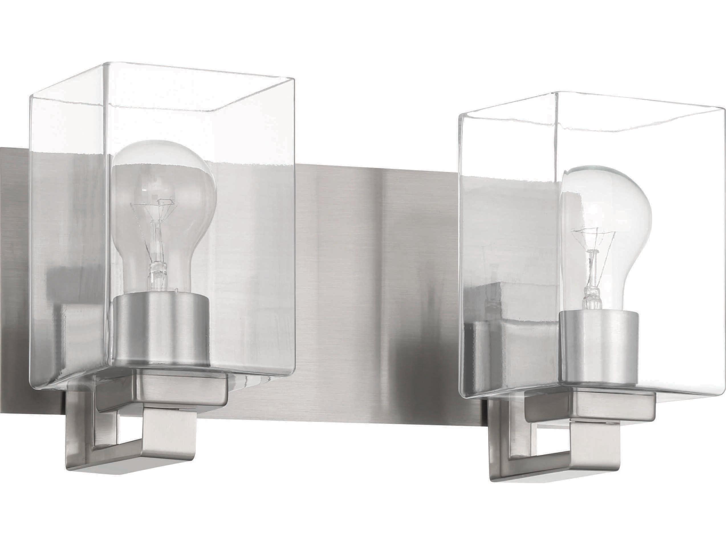 Craftmade Mcclane 2-Light Brushed Polished Nickel Vanity Light