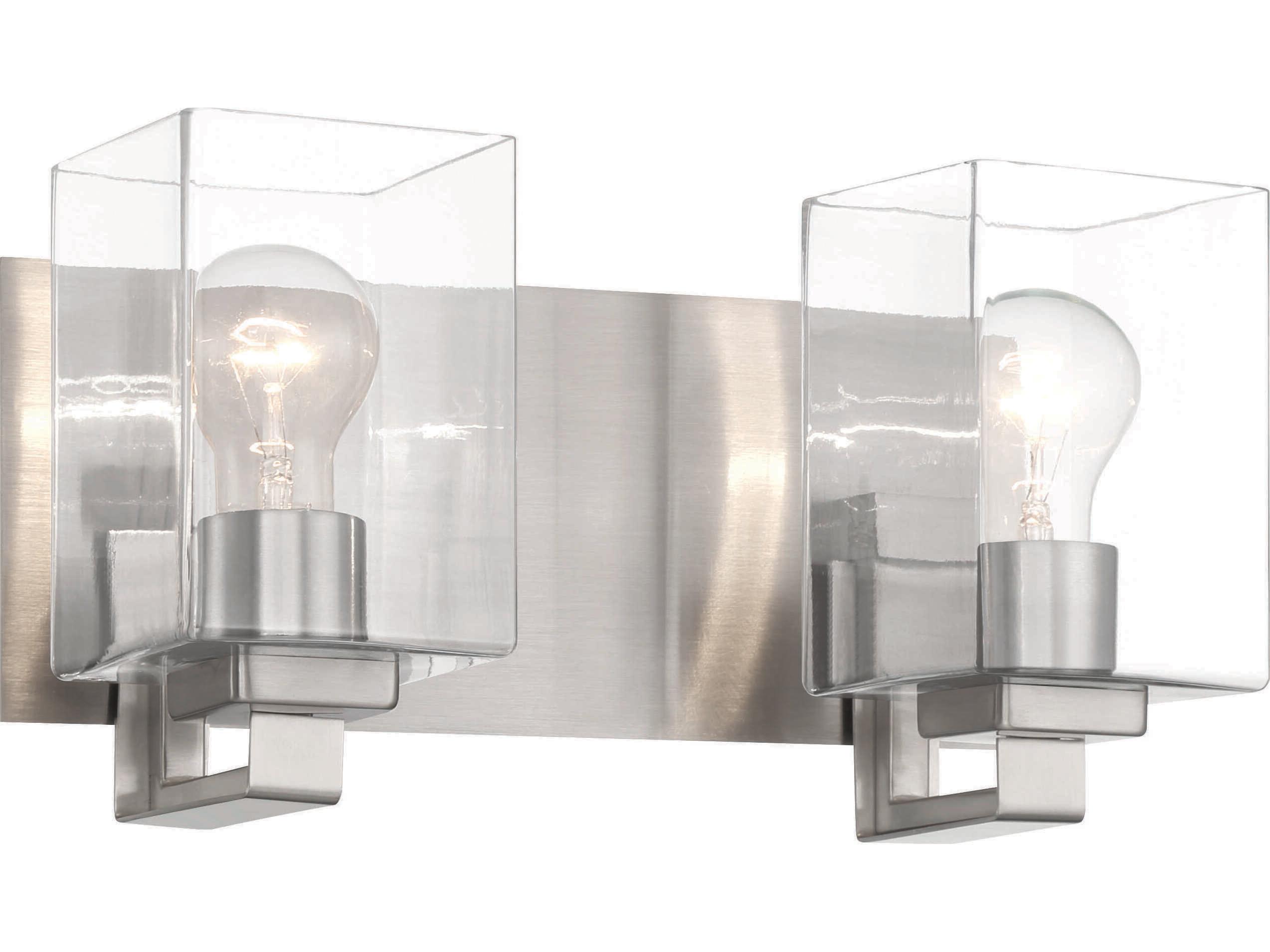 Craftmade Mcclane 2-Light Brushed Polished Nickel Vanity Light