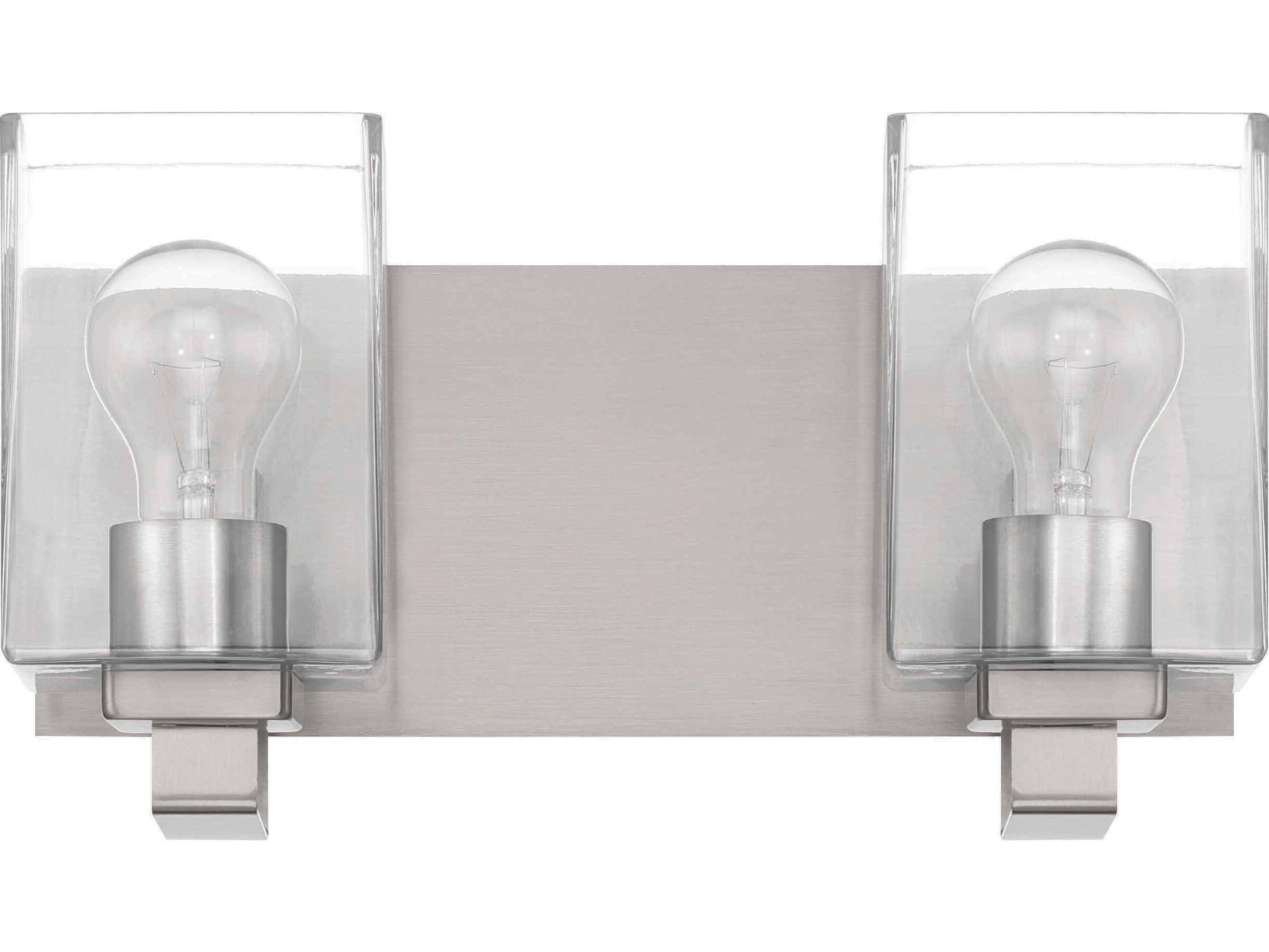 Craftmade Mcclane 2-Light Brushed Polished Nickel Vanity Light