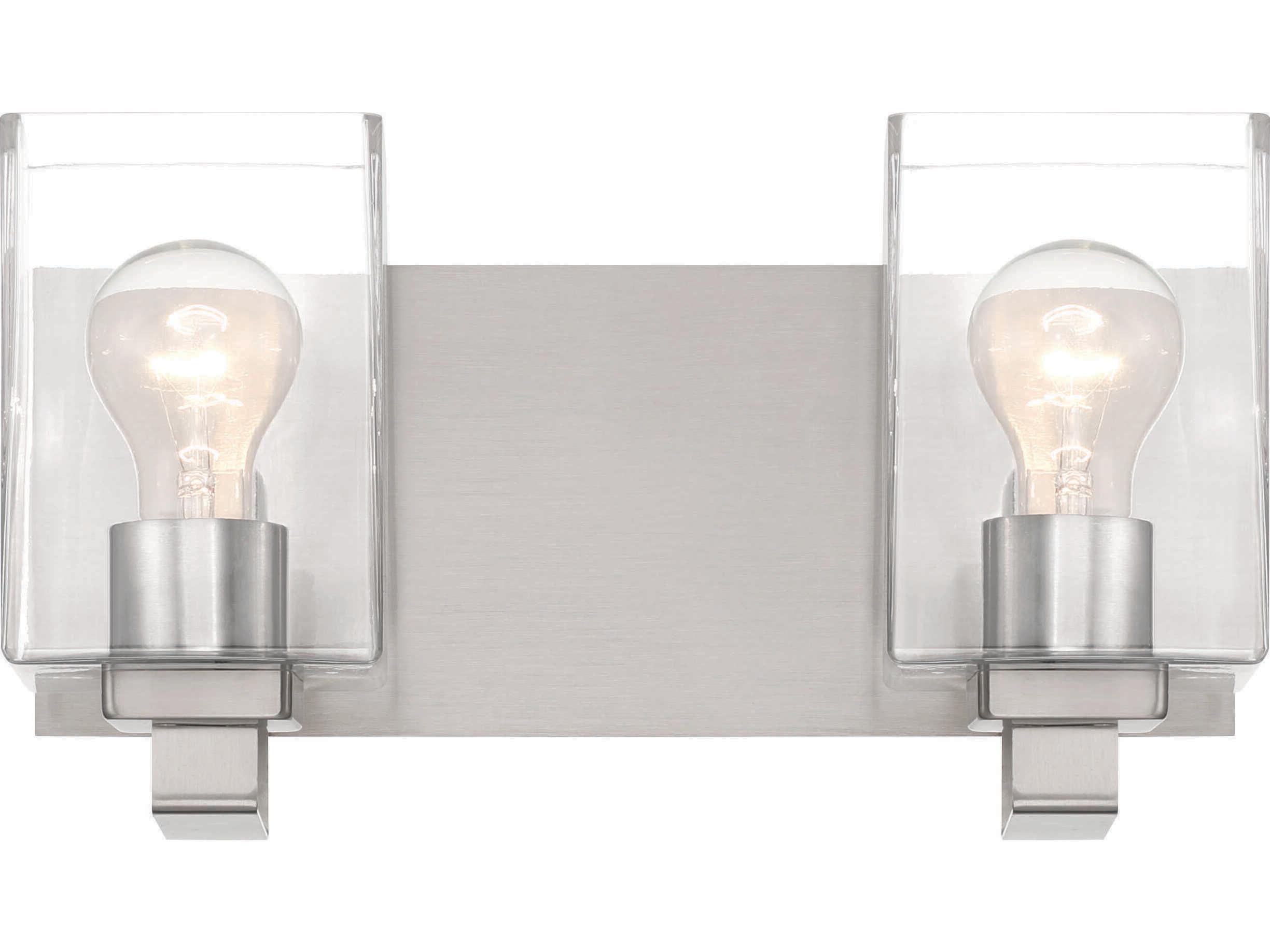 Craftmade Mcclane 2-Light Brushed Polished Nickel Vanity Light