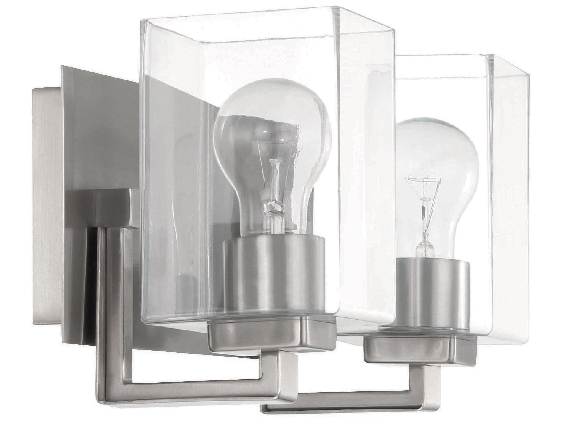 Craftmade Mcclane 2-Light Brushed Polished Nickel Vanity Light