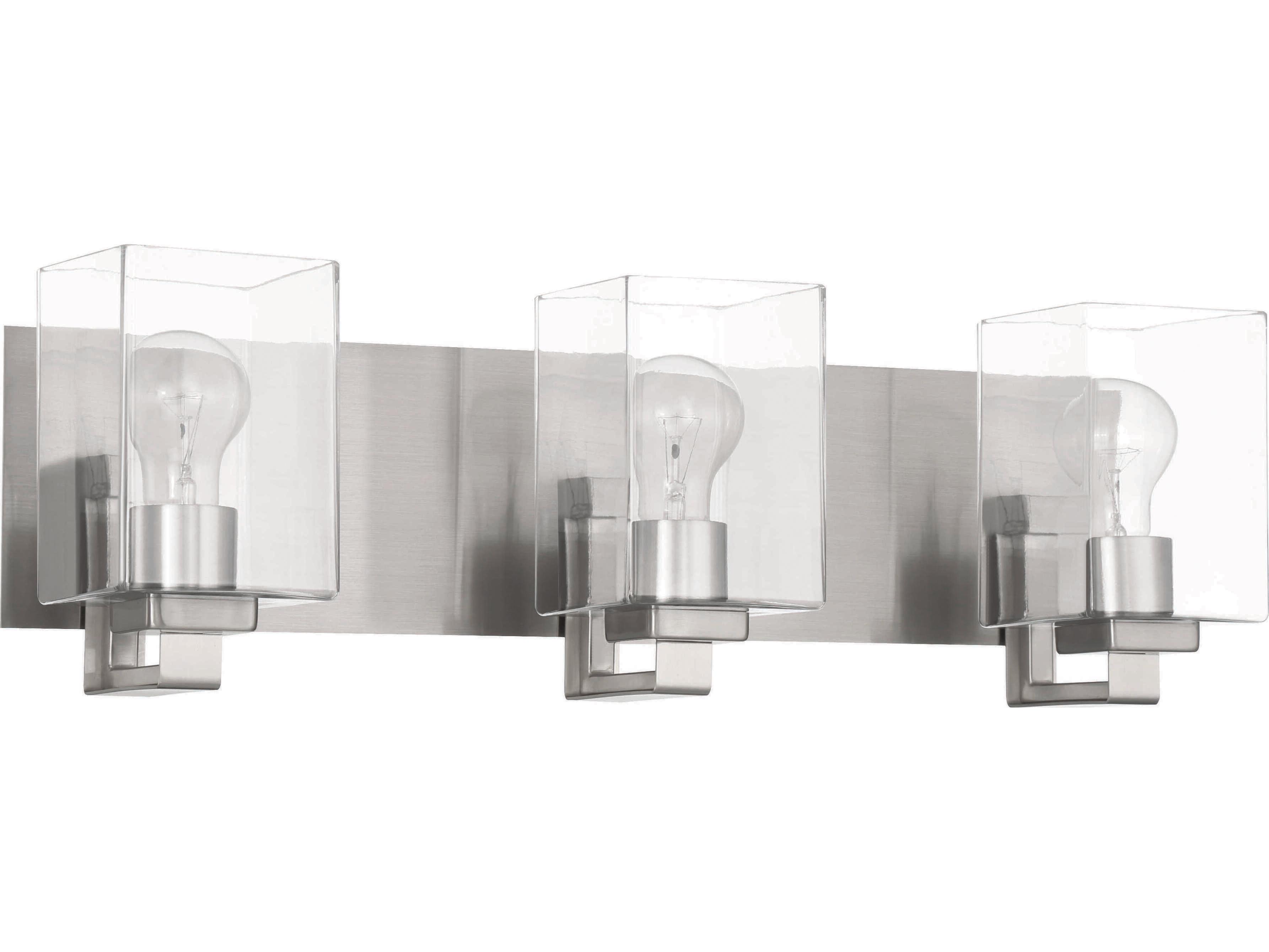 Craftmade Mcclane 3-Light Brushed Polished Nickel Vanity Light