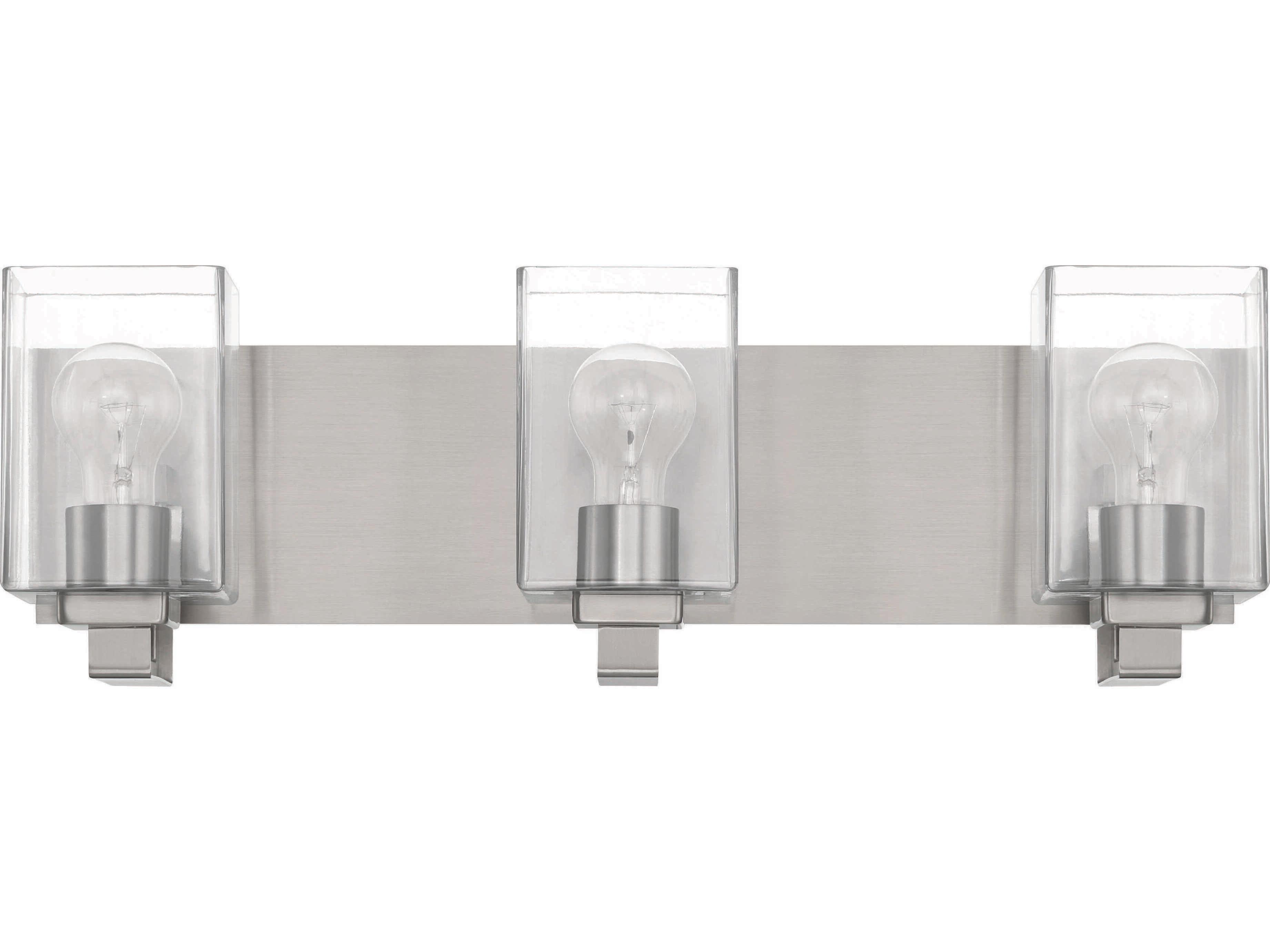 Craftmade Mcclane 3-Light Brushed Polished Nickel Vanity Light