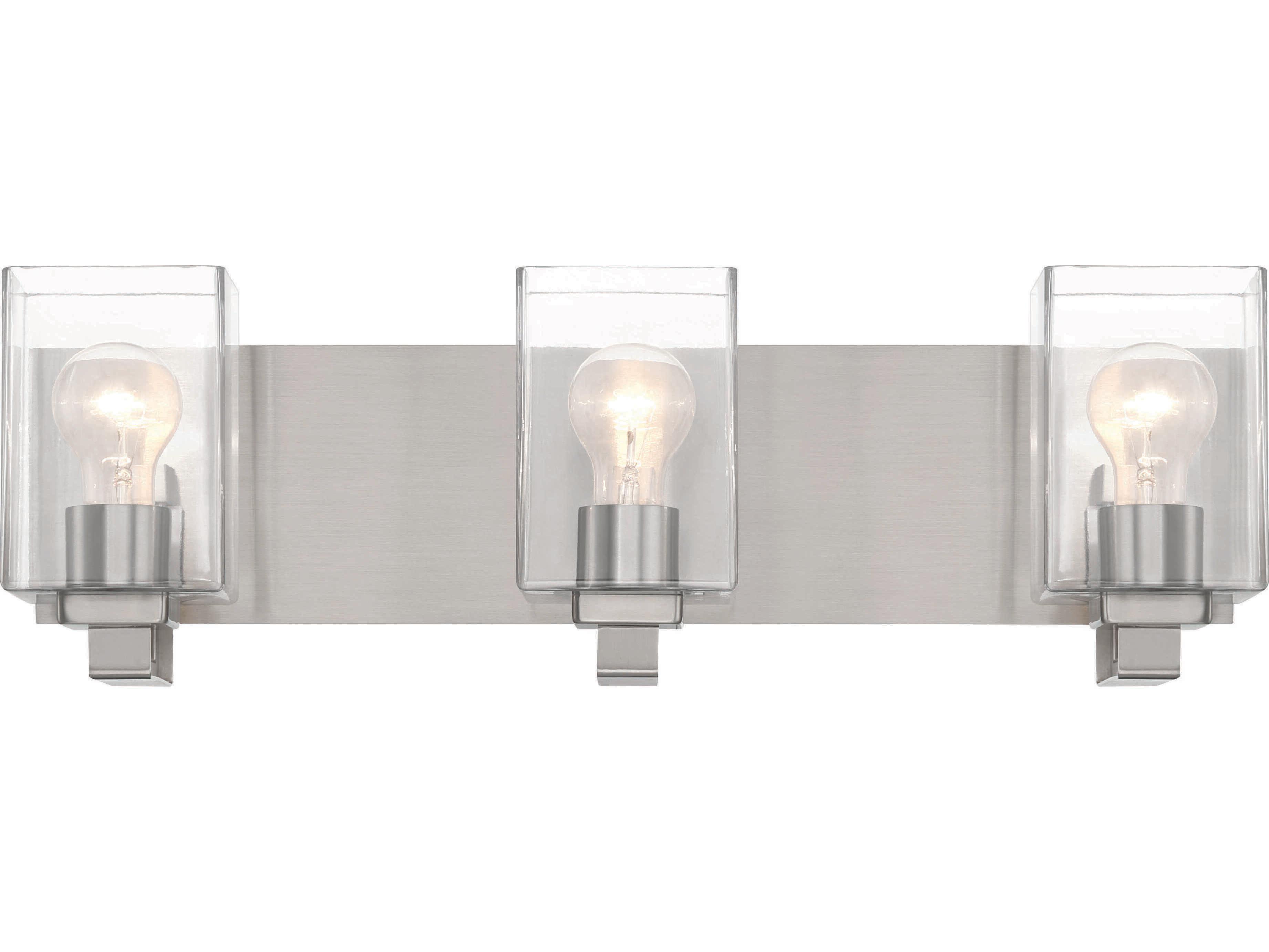 Craftmade Mcclane 3-Light Brushed Polished Nickel Vanity Light