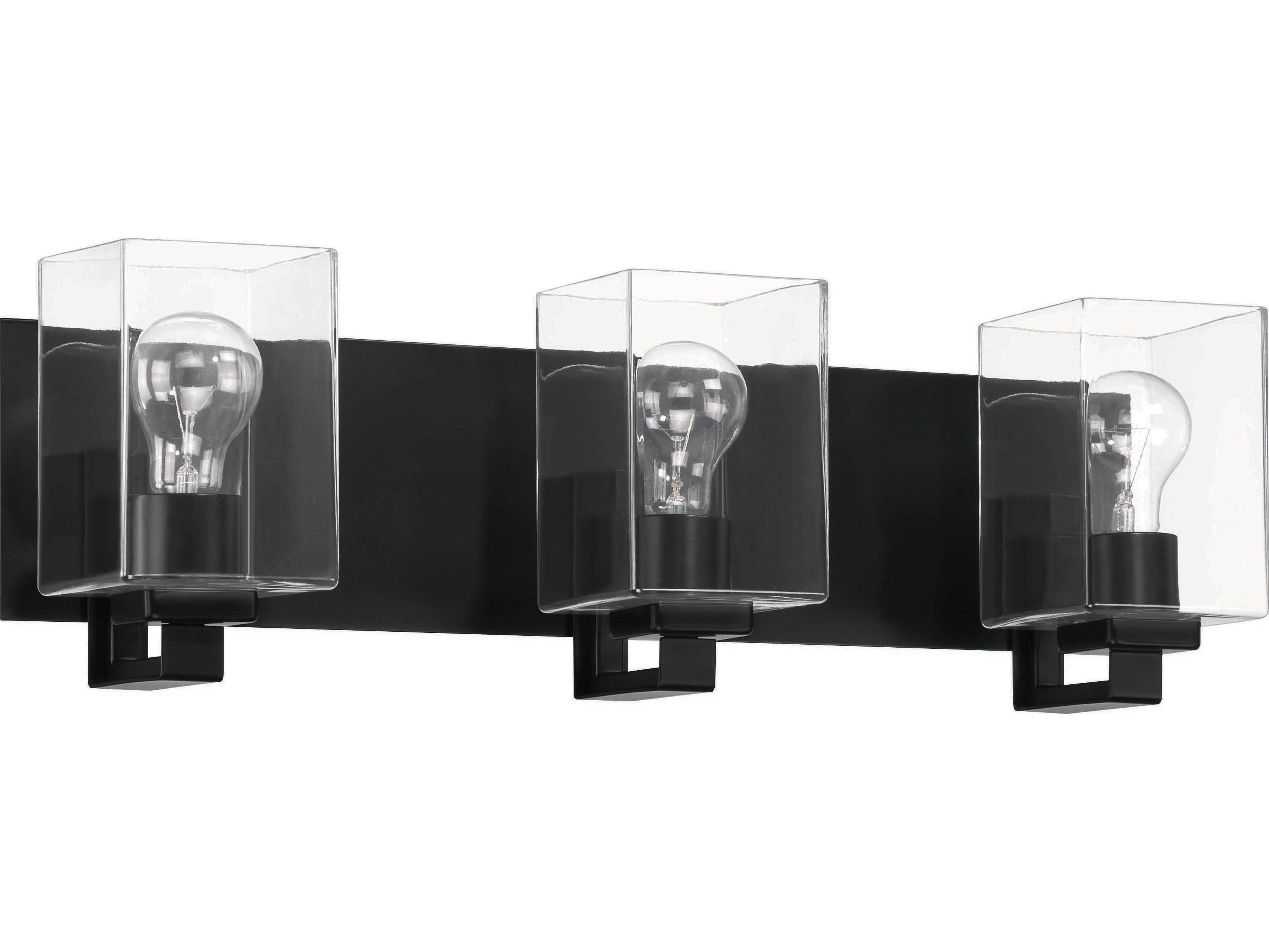 Craftmade Mcclane 3-Light Flat Black Vanity Light