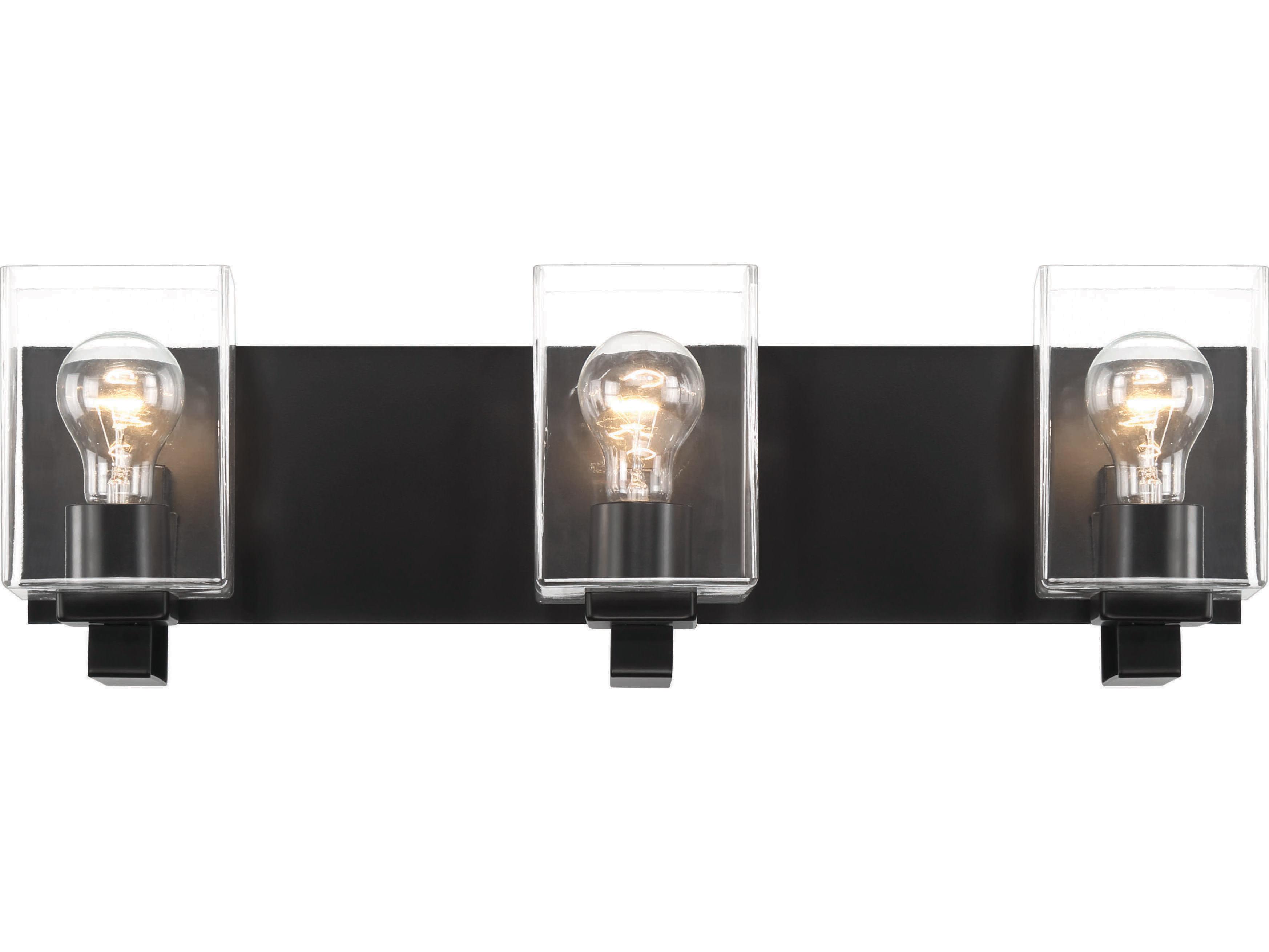 Craftmade Mcclane 3-Light Flat Black Vanity Light