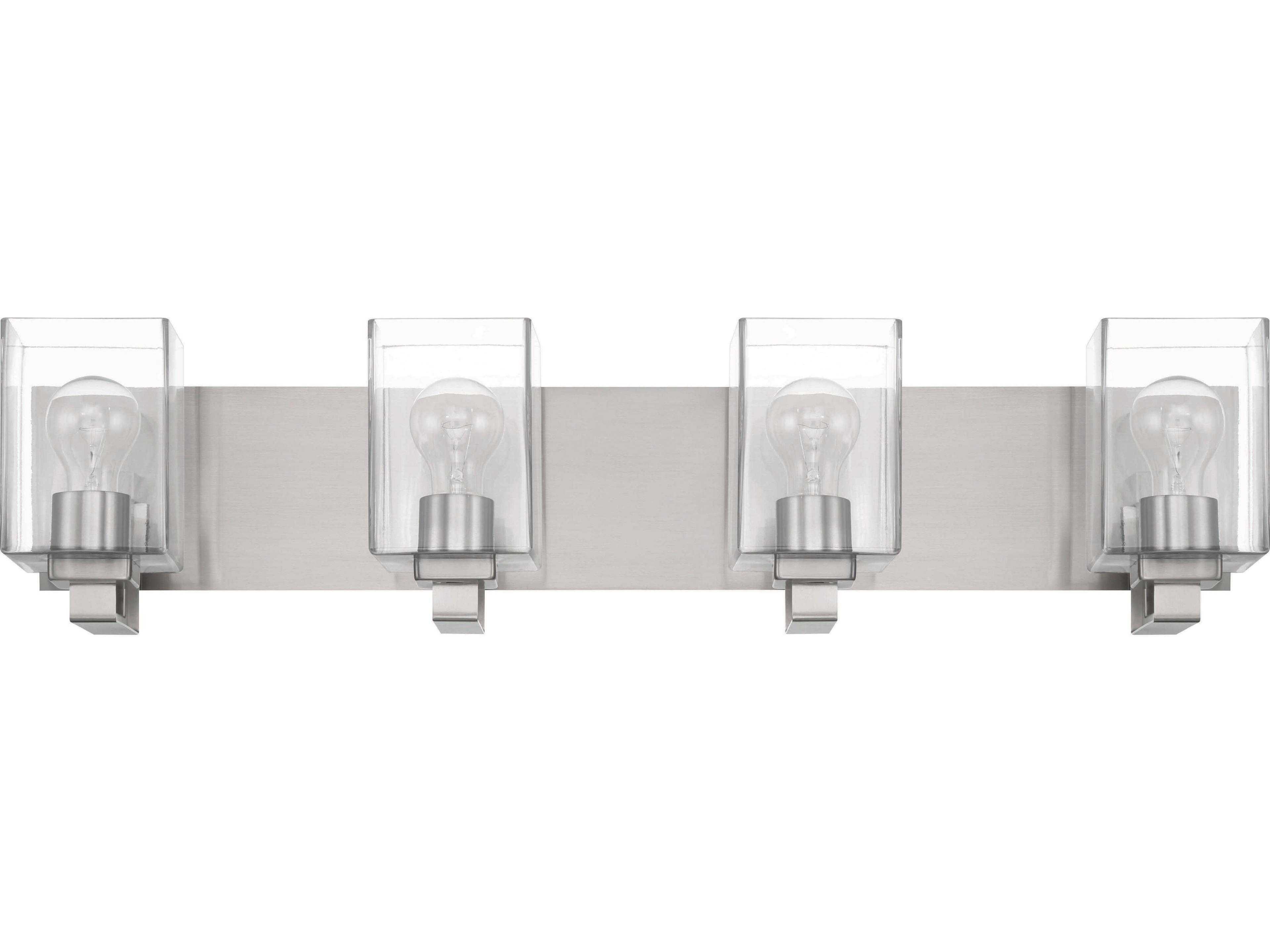 Craftmade Mcclane 4-Light Brushed Polished Nickel Vanity Light