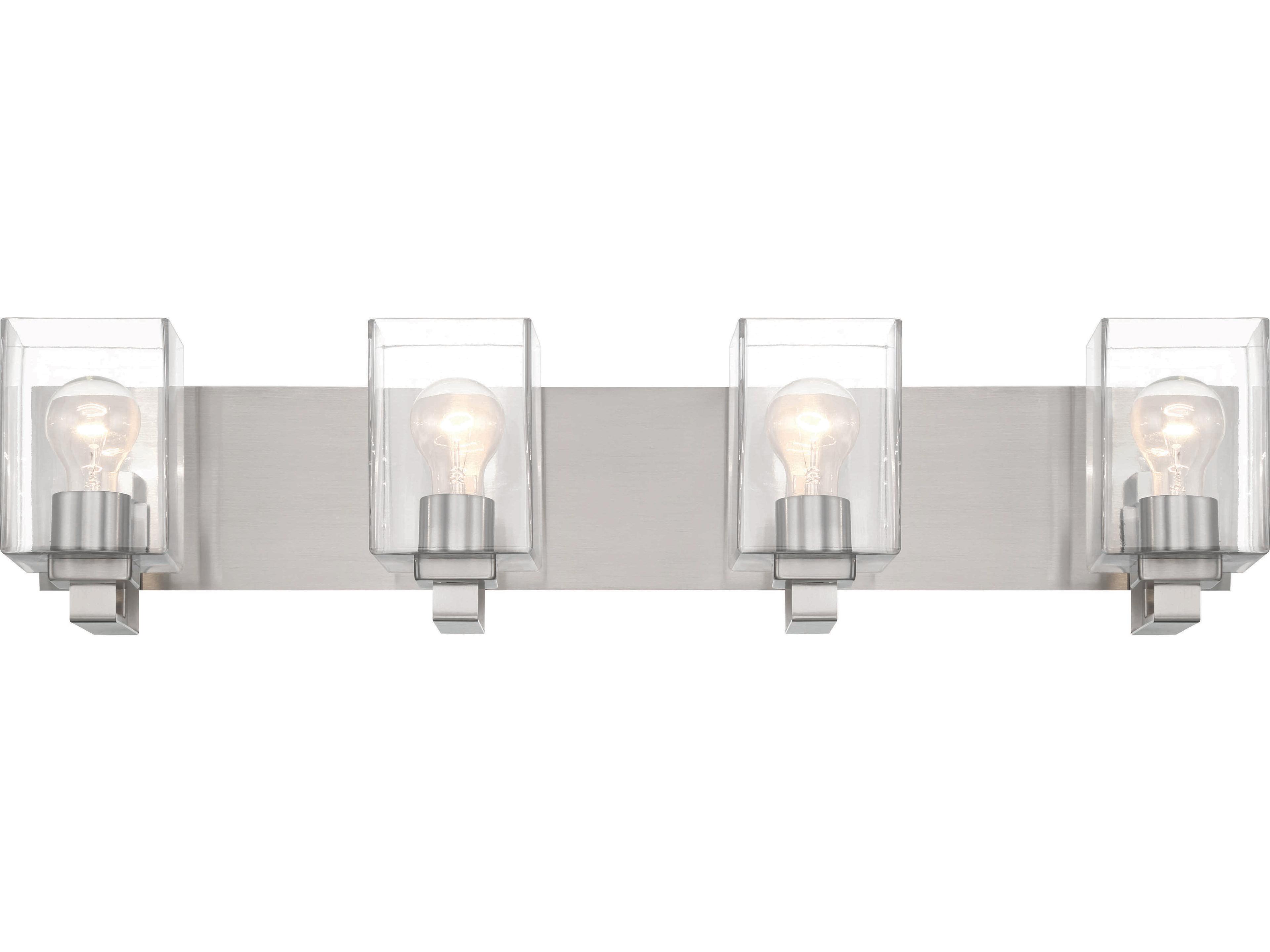 Craftmade Mcclane 4-Light Brushed Polished Nickel Vanity Light