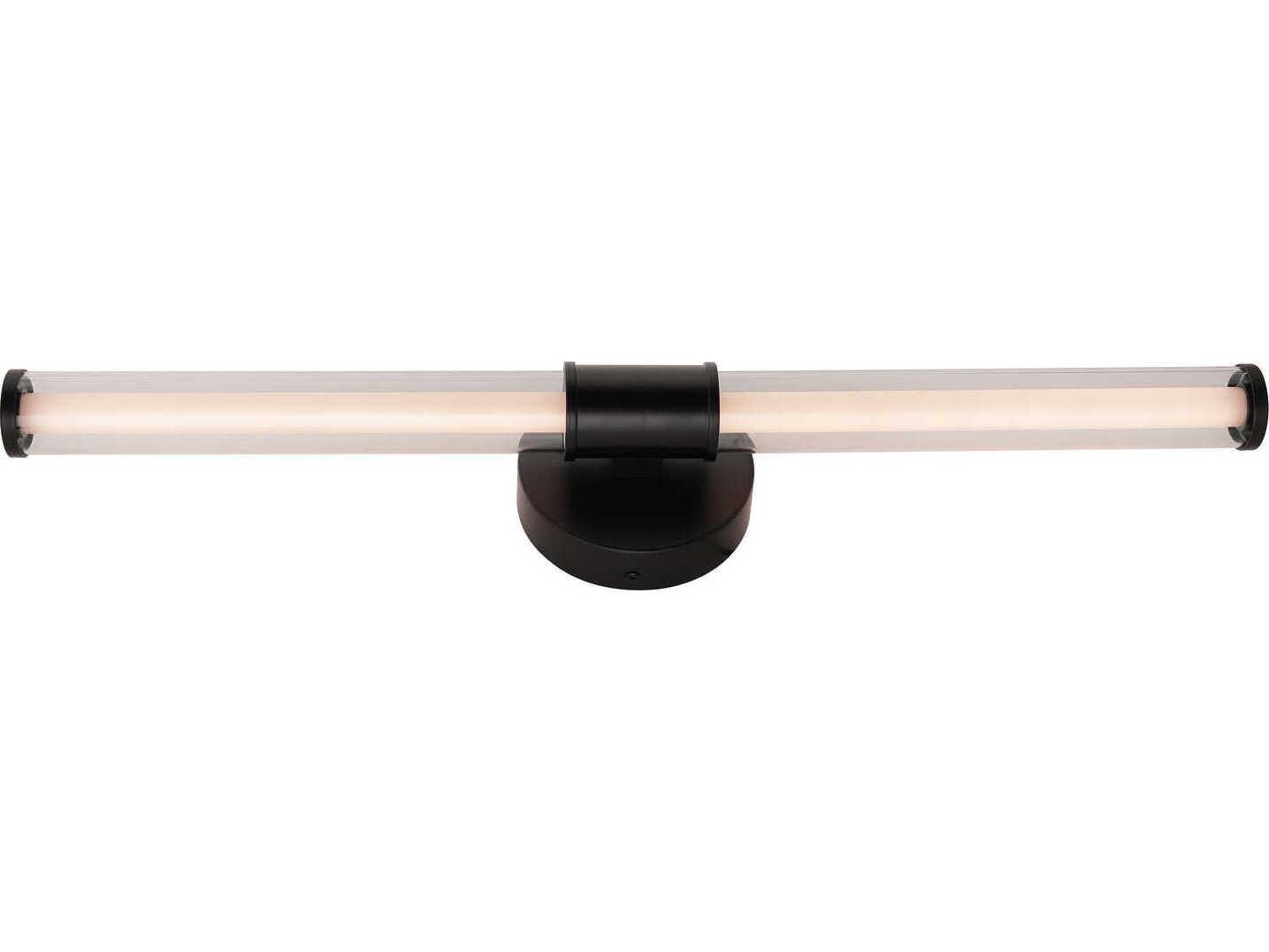 Craftmade Contrast 1-Light Flat Black Vanity Light