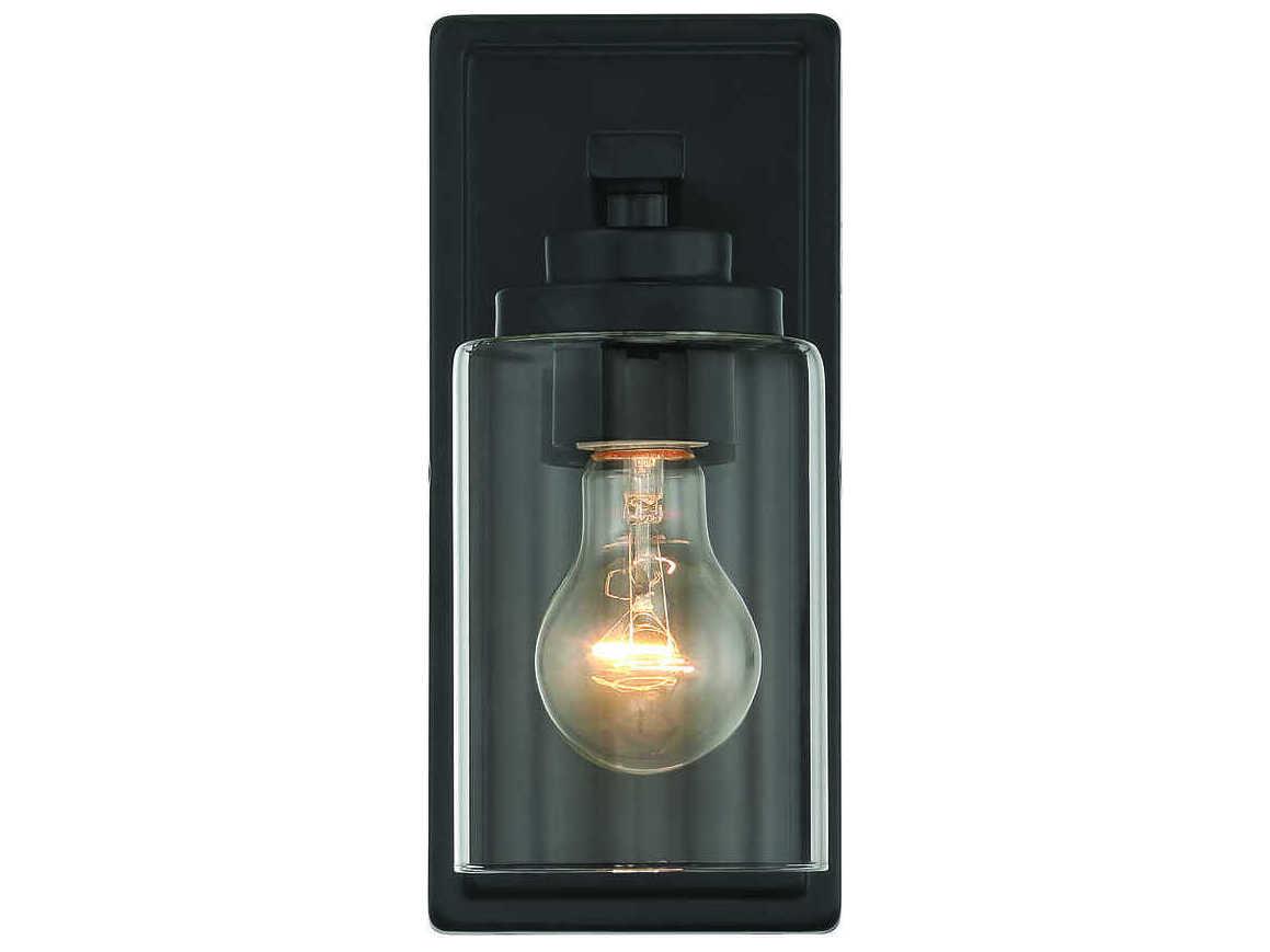 Craftmade Clark 1-Light Flat Black Wall Sconce