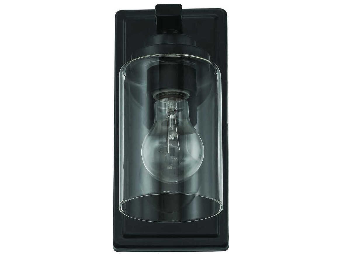 Craftmade Clark 1-Light Flat Black Wall Sconce