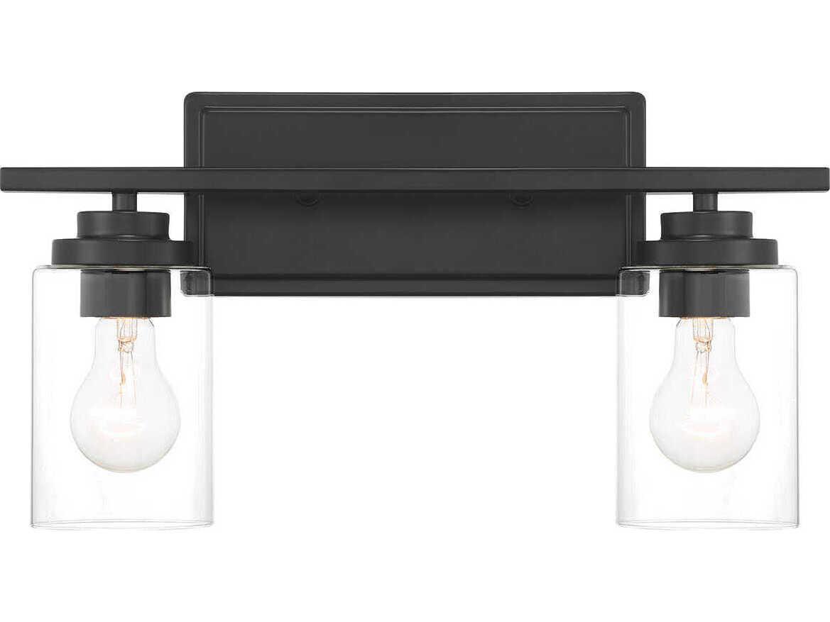 Craftmade Clark 2-Light Flat Black Vanity Light