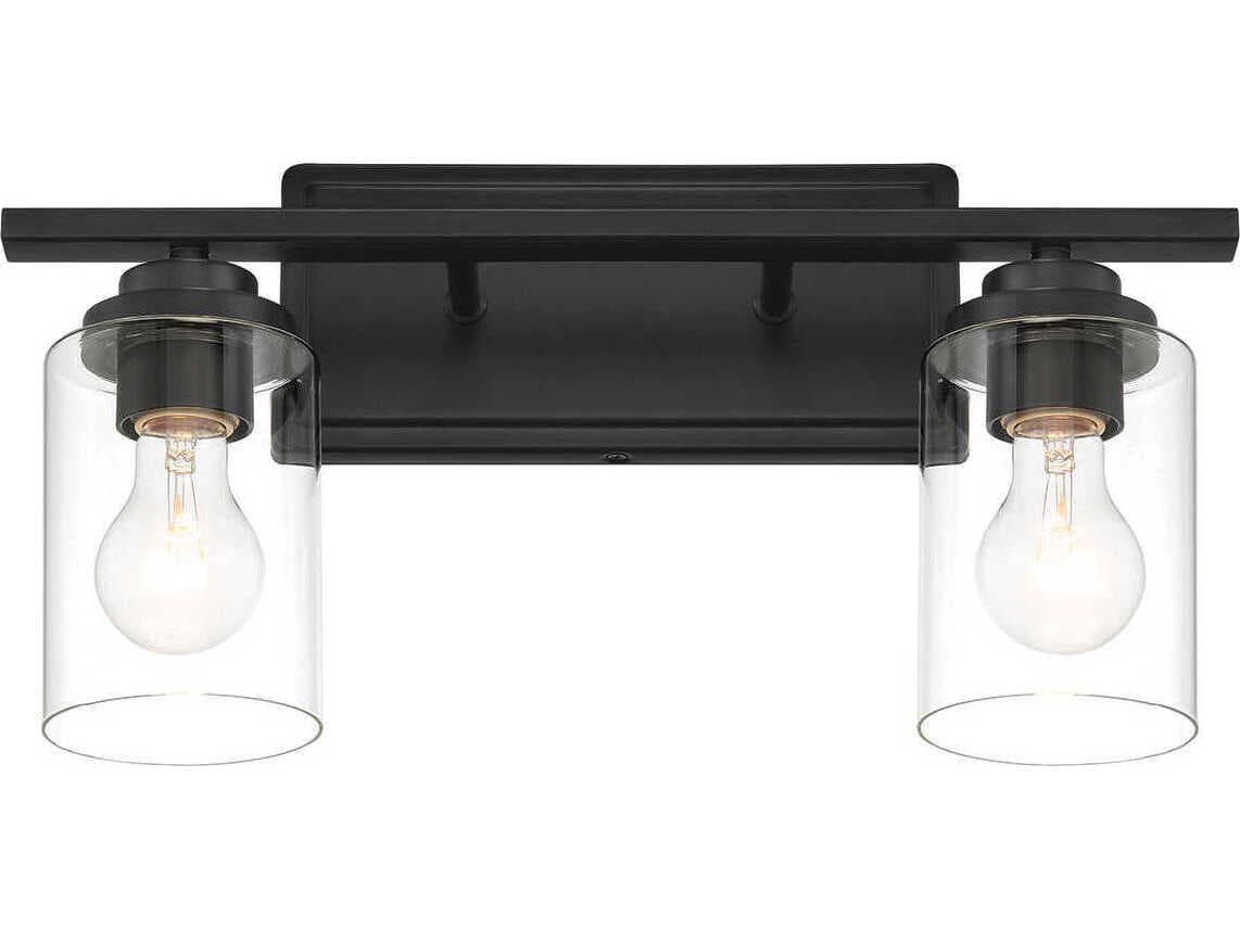 Craftmade Clark 2-Light Flat Black Vanity Light