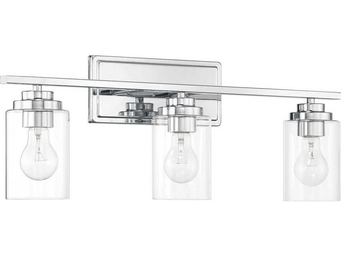 Craftmade Clark 3-Light Chrome Vanity Light