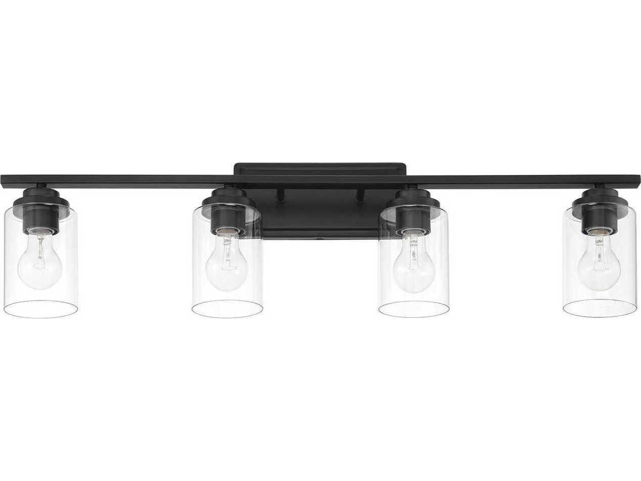 Craftmade Clark 4-Light Flat Black Vanity Light