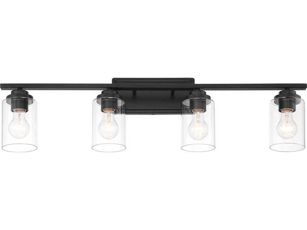 Craftmade Clark 4-Light Flat Black Vanity Light