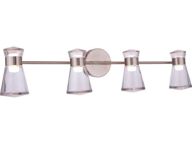 Craftmade Carafe 8-Light Brushed Polished Nickel Vanity Light