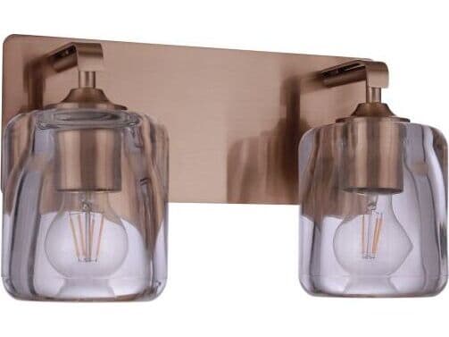 Craftmade Andie 2-Light Satin Brass Vanity Light