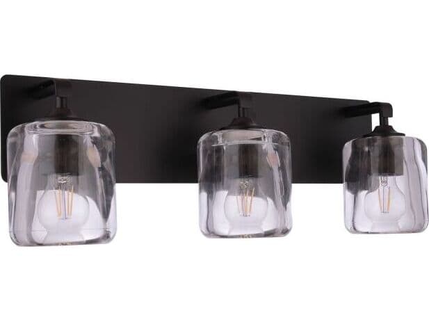 Craftmade Andie 3-Light Flat Black Vanity Light