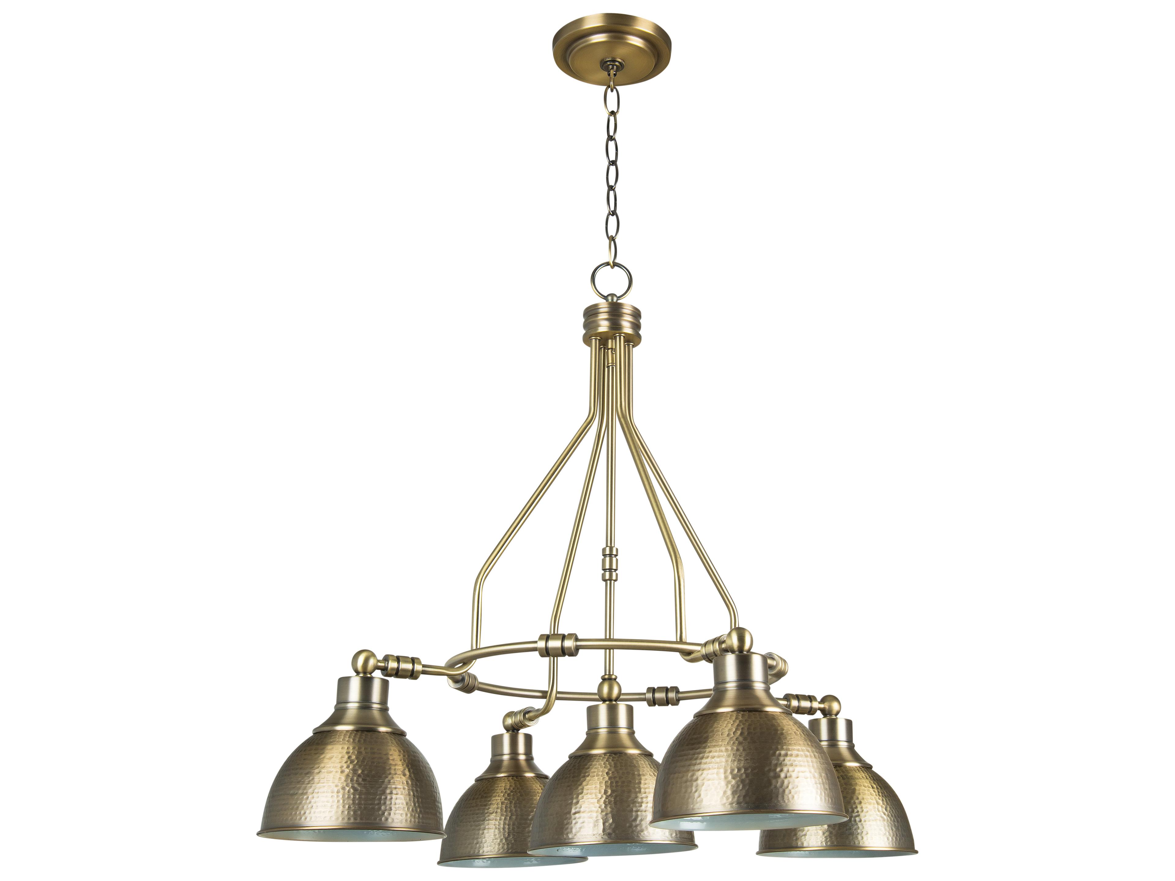 Craftmade Timarron 5-Light Legacy Brass Bell Chandelier