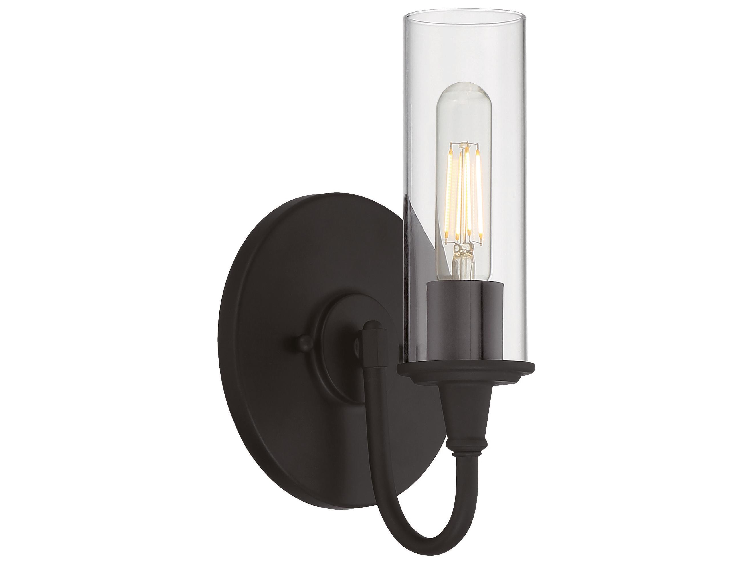 Craftmade Modina 1-Light Espresso Bronze Glass LED Wall Sconce