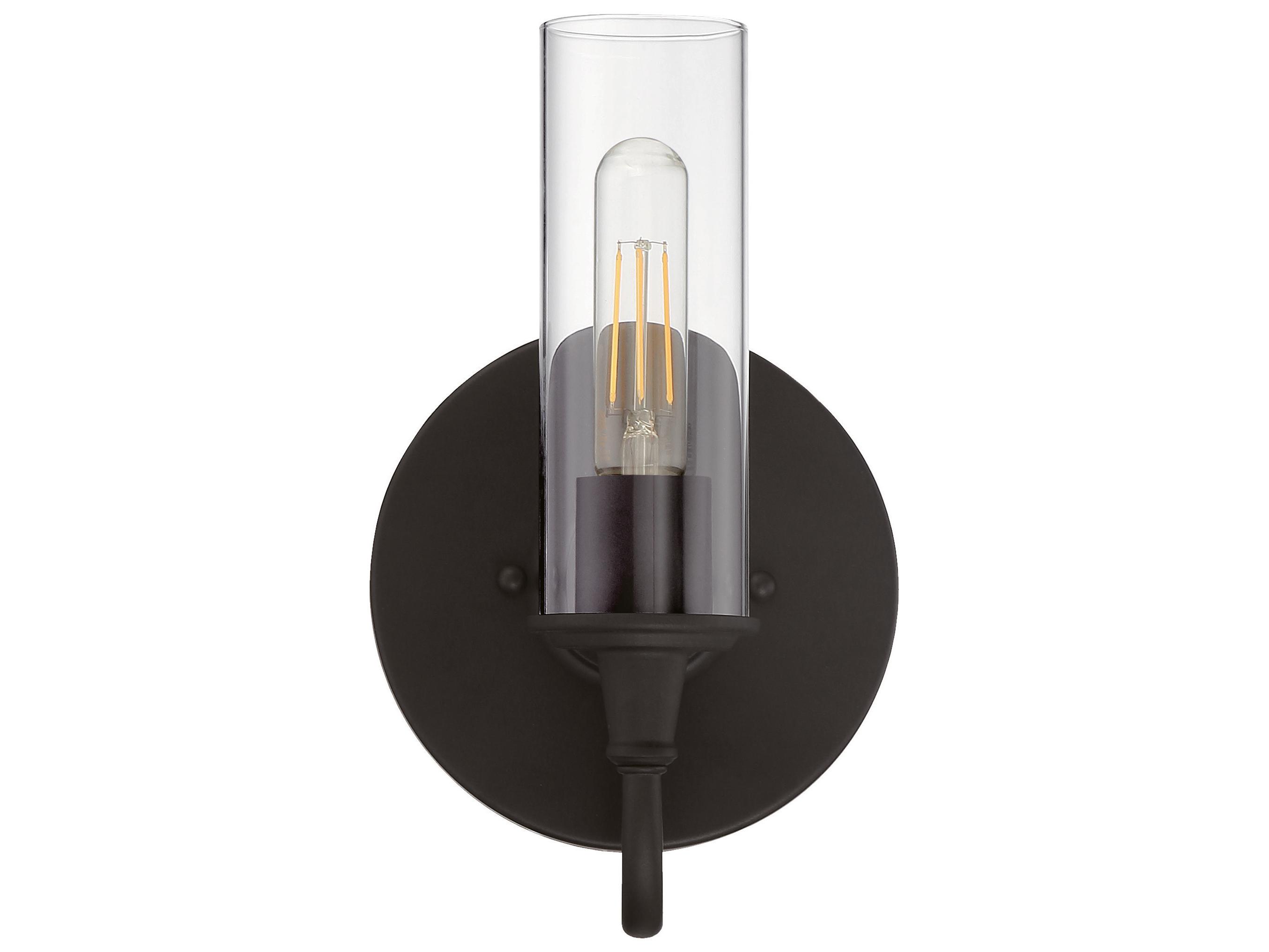 Craftmade Modina 1-Light Espresso Bronze Glass LED Wall Sconce