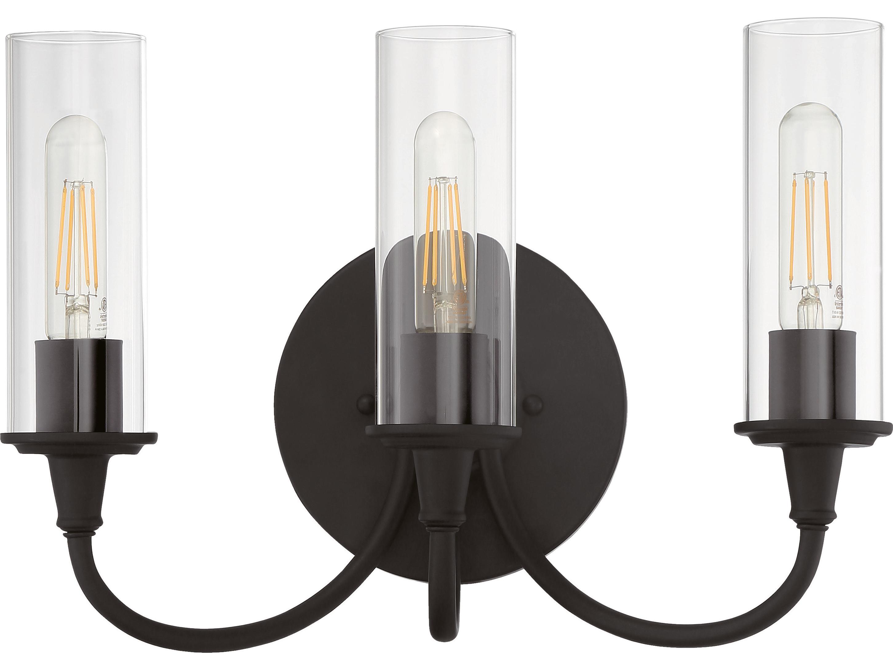 Craftmade Modina 3-Light Espresso Bronze Glass LED Vanity Light