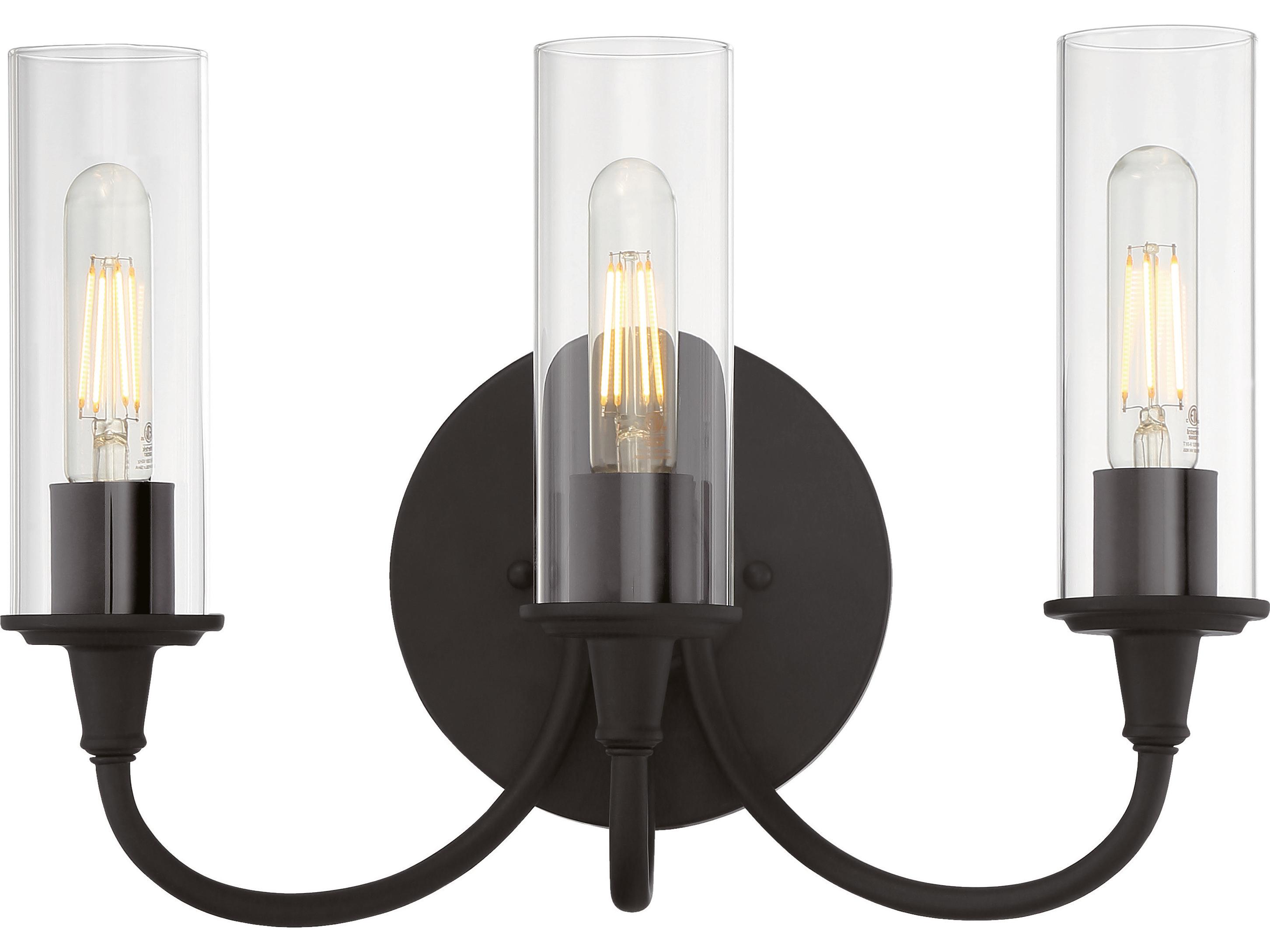 Craftmade Modina 3-Light Espresso Bronze Glass LED Vanity Light