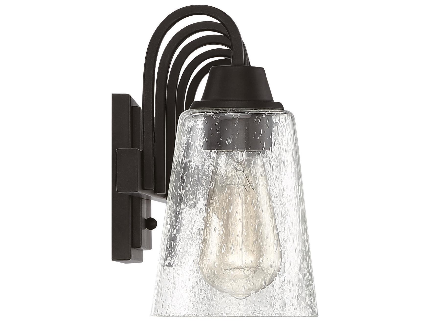 Craftmade Grace 5-Light Espresso Bronze Glass Vanity Light