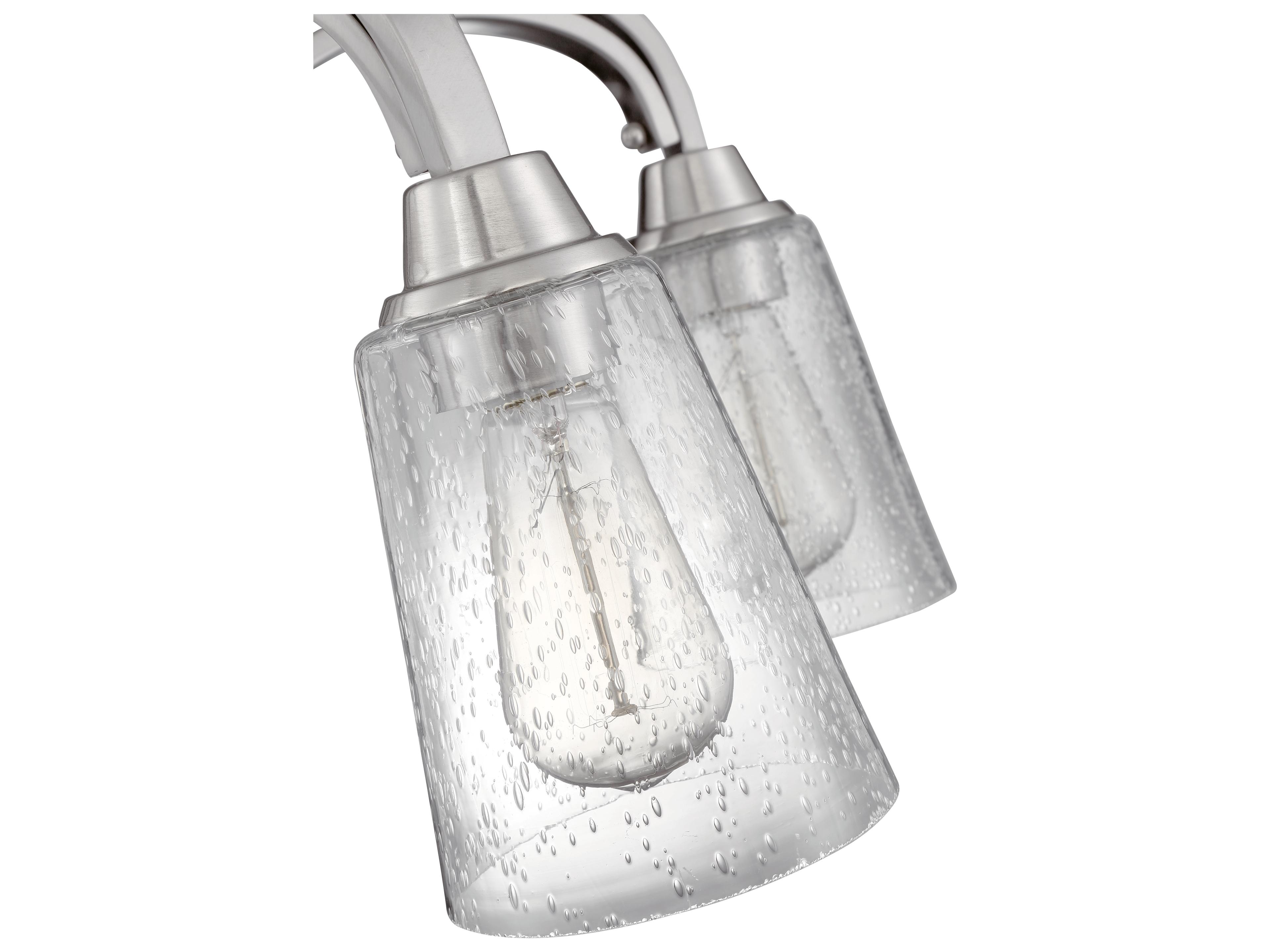 Craftmade Grace 5-Light Brushed Polished Nickel Glass Bell Chandelier