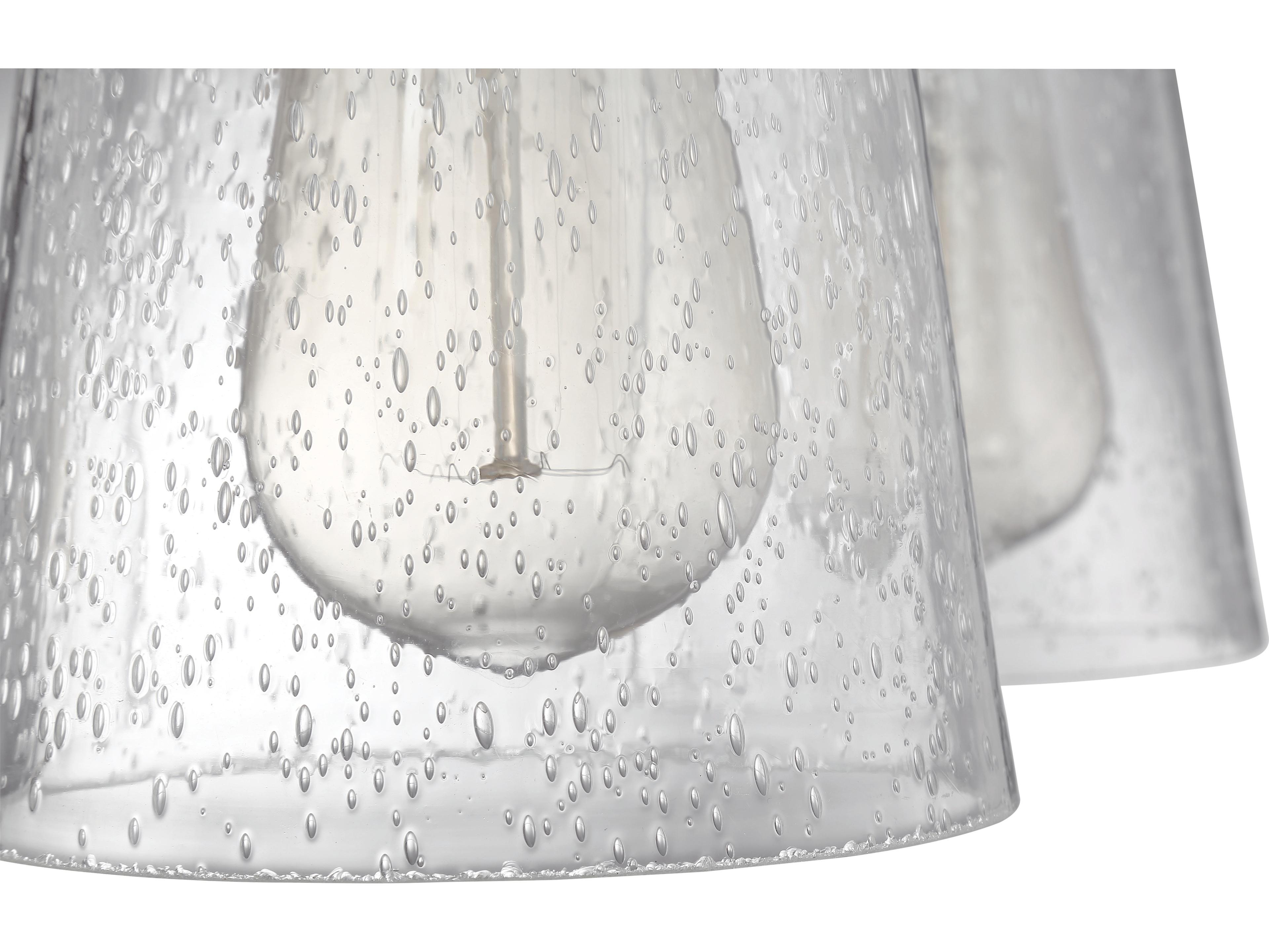 Craftmade Grace 5-Light Brushed Polished Nickel Glass Bell Chandelier