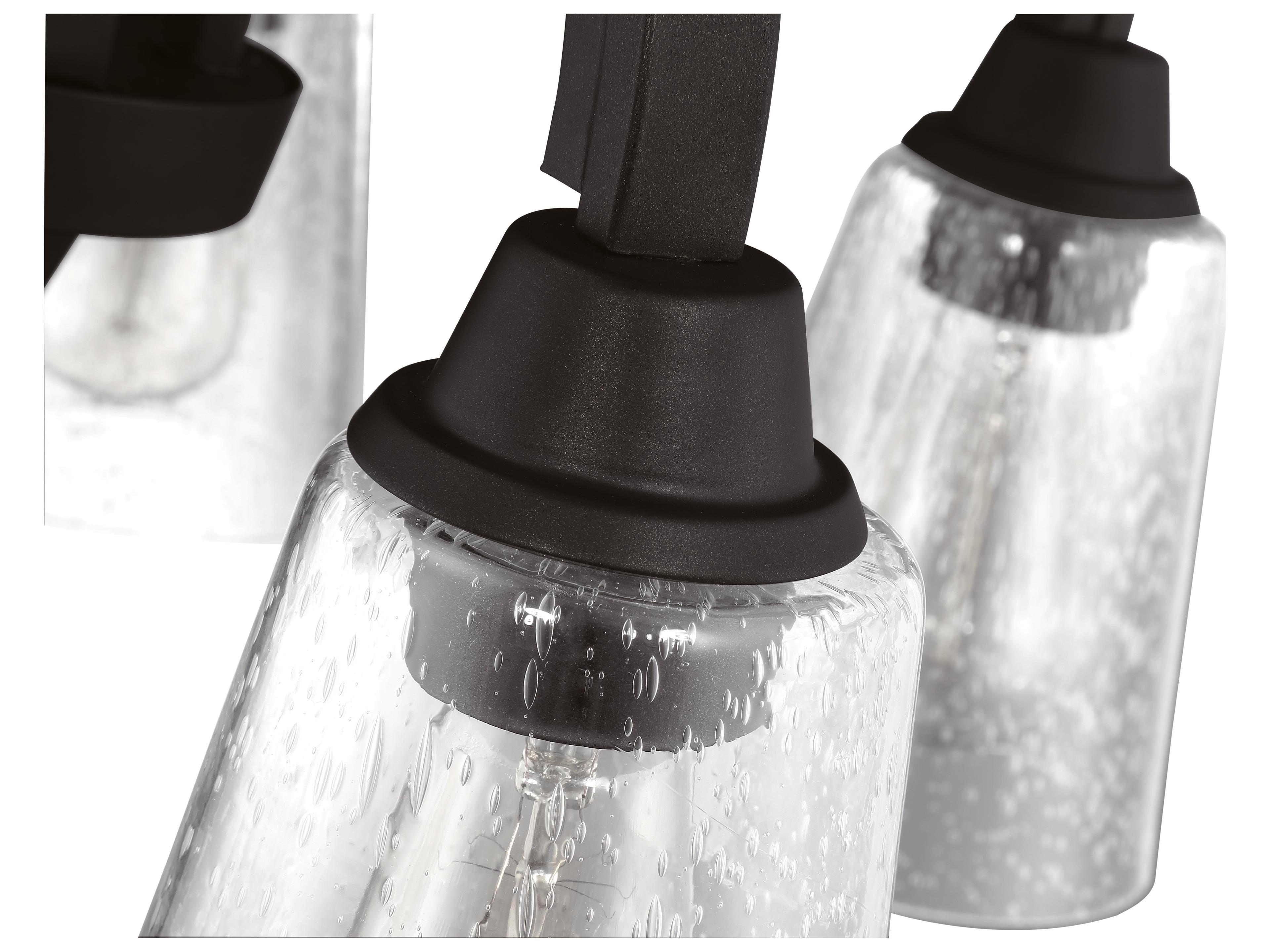 Craftmade Grace 5-Light Espresso Black Glass Bell Chandelier