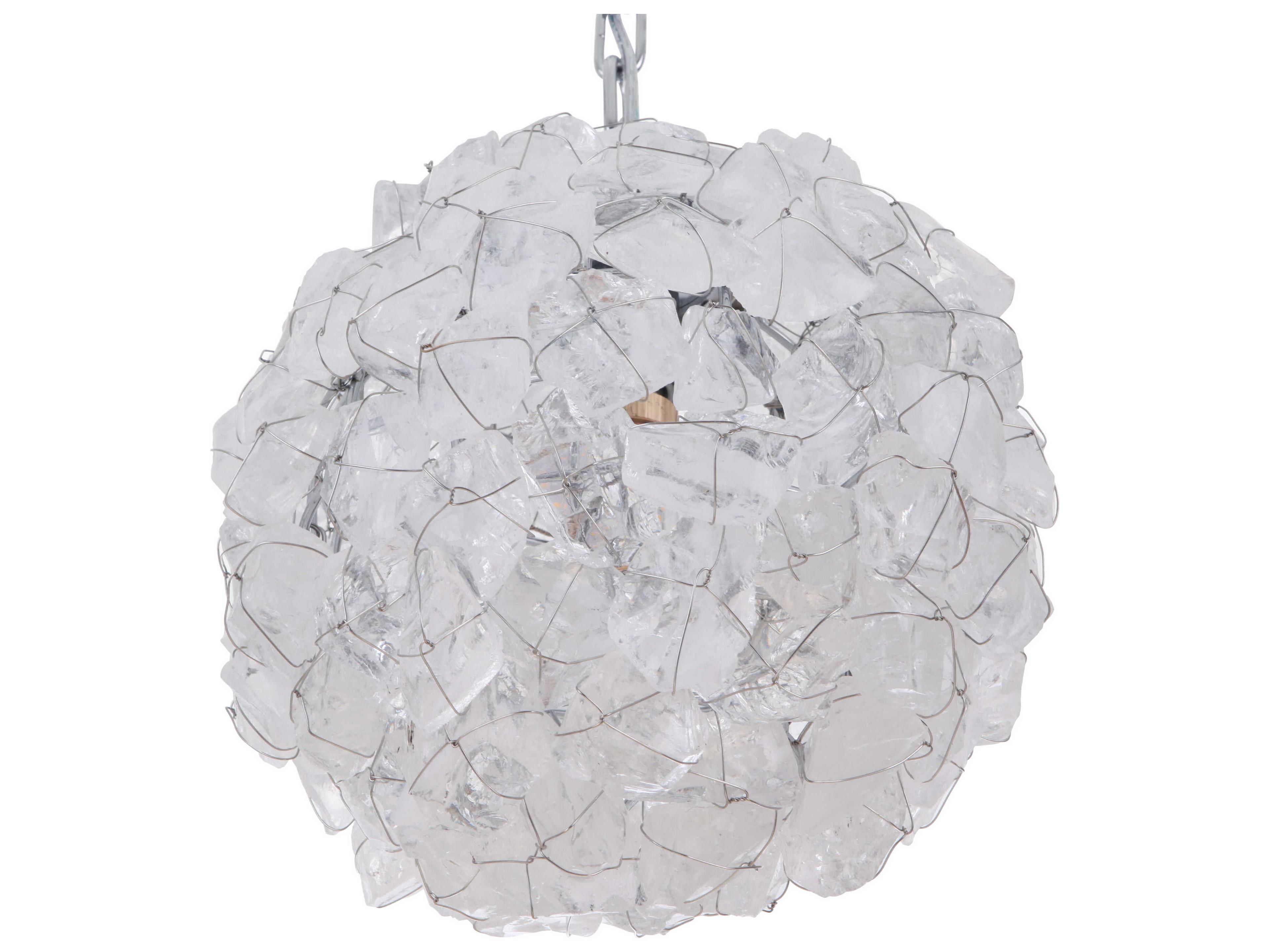 Craftmade Roxx 1-Light Chrome Crystal Globe Round Mini Pendant