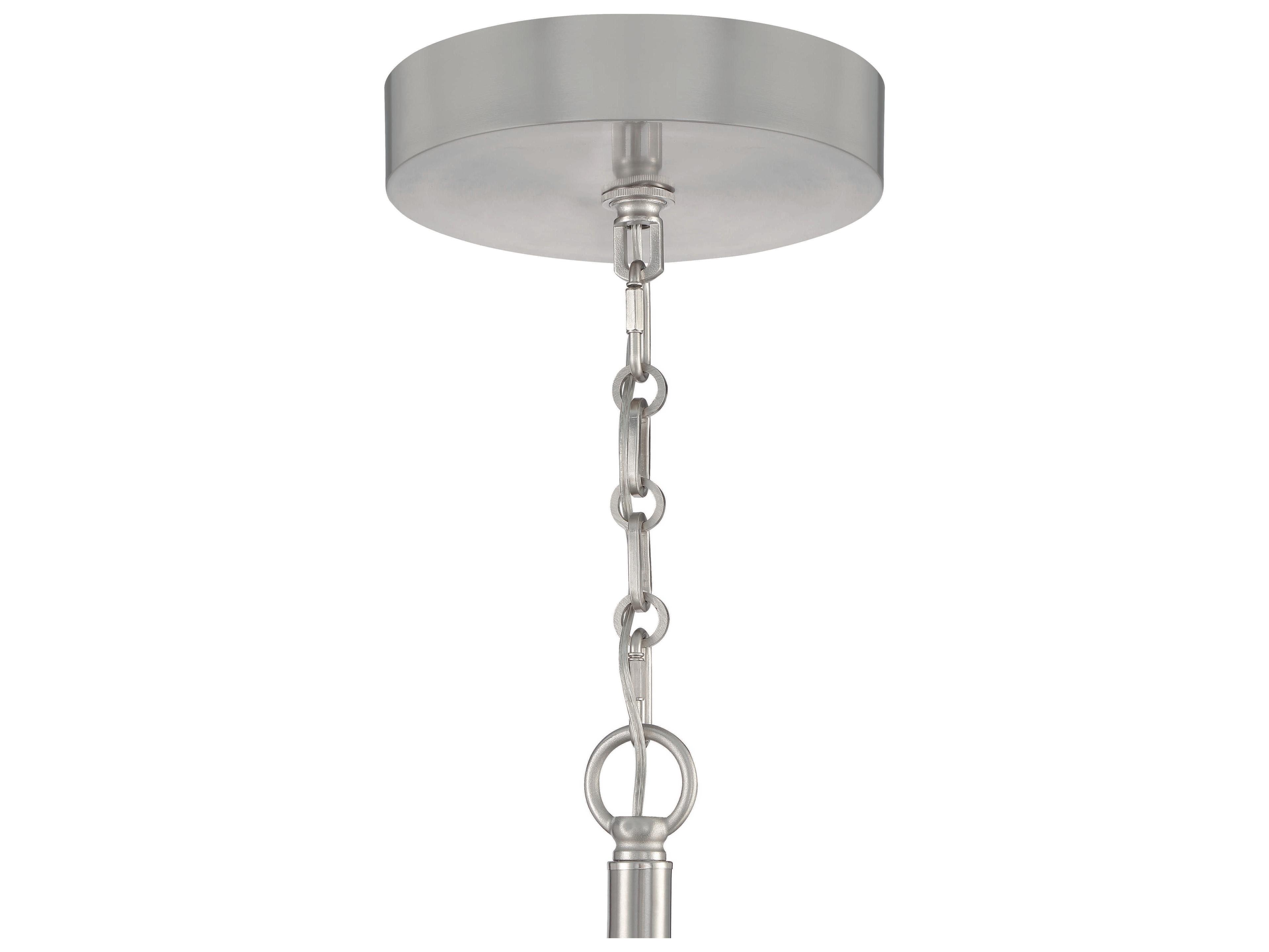 Craftmade Museo 28-Light Brushed Polished Nickel Glass Tiered Chandelier