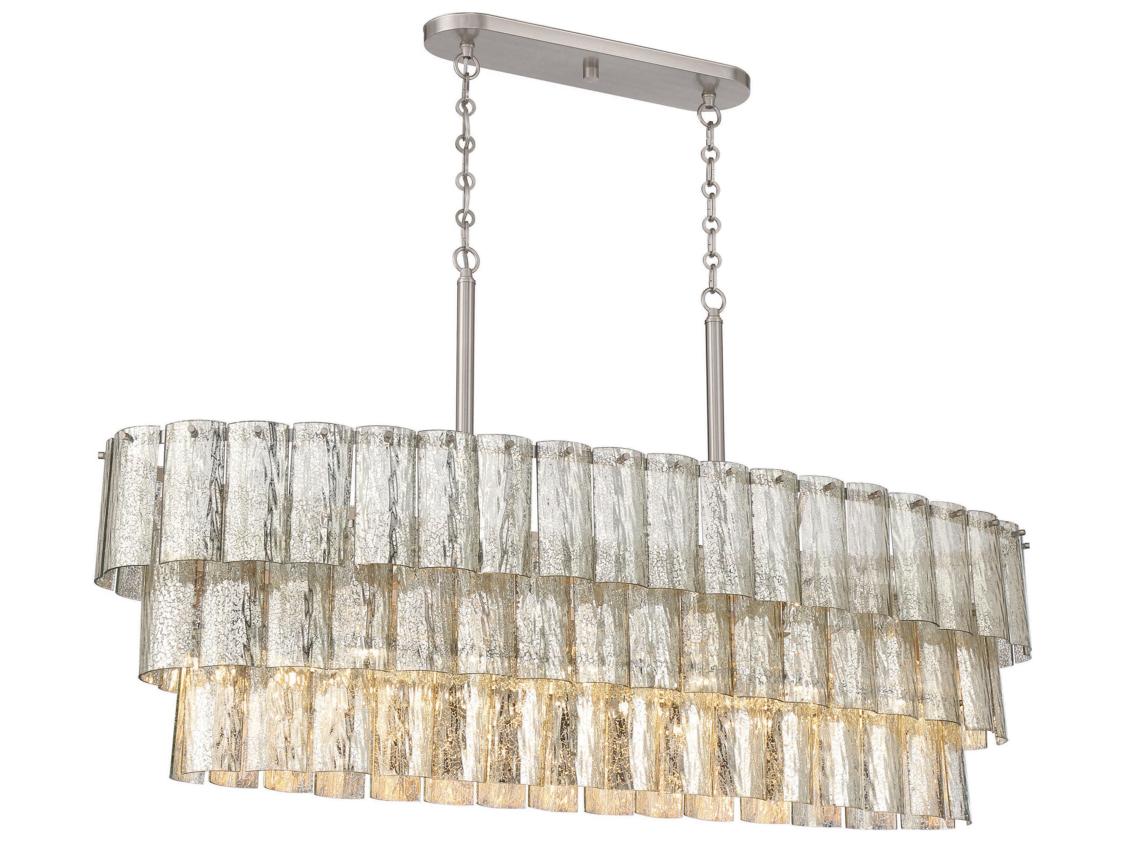 Craftmade Museo 7-Light Brushed Polished Nickel Tiered Island Pendant