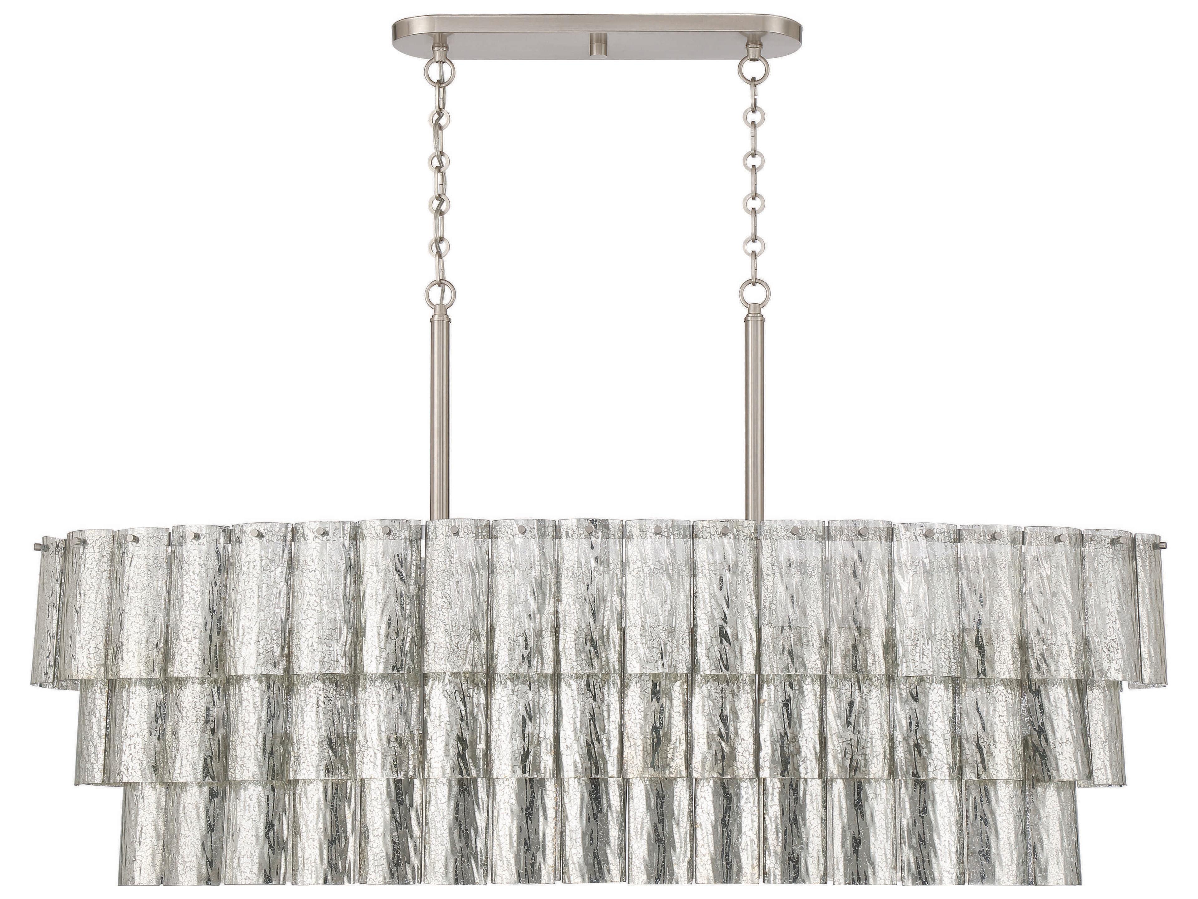 Craftmade Museo 7-Light Brushed Polished Nickel Tiered Island Pendant