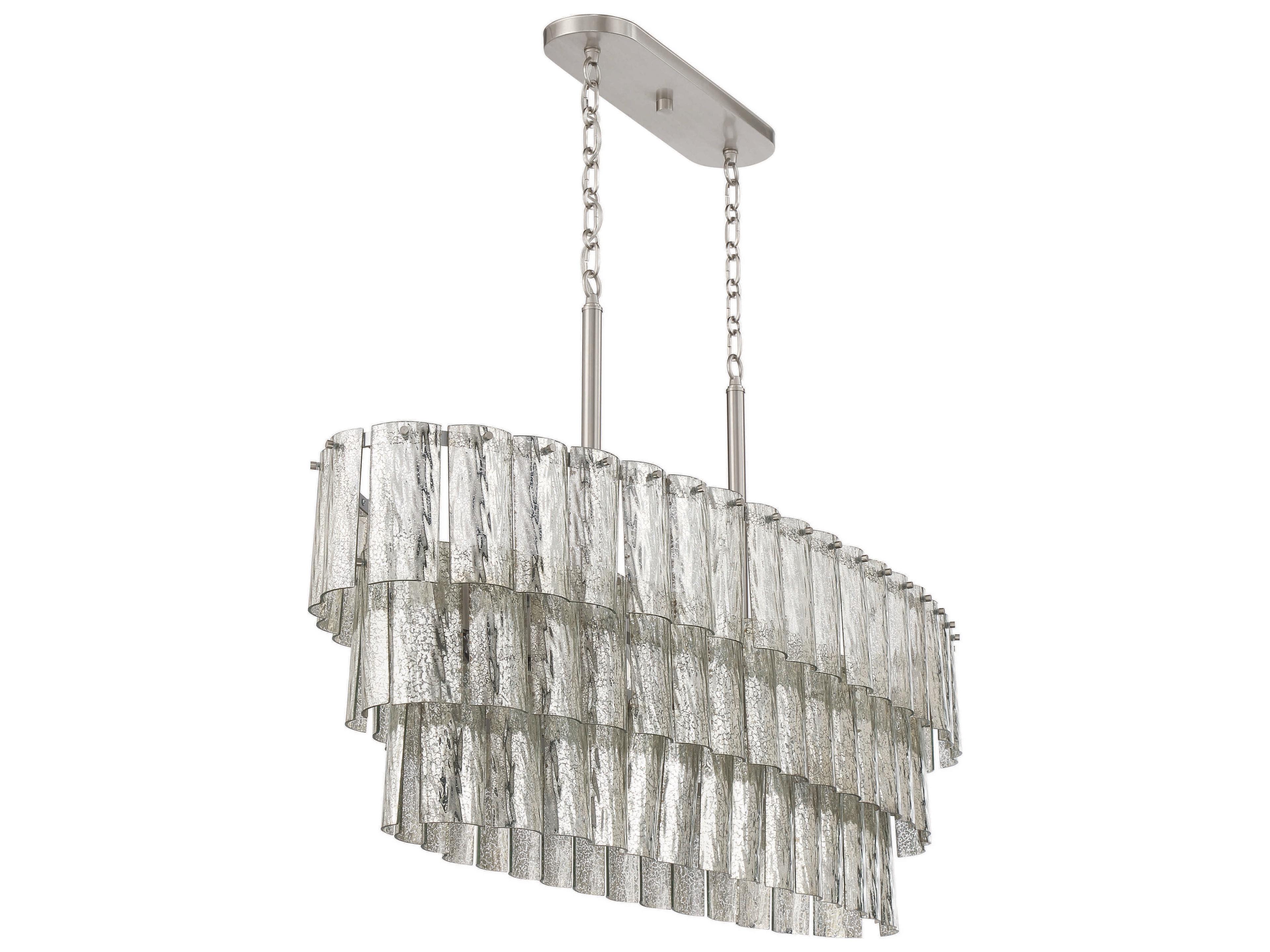 Craftmade Museo 7-Light Brushed Polished Nickel Tiered Island Pendant