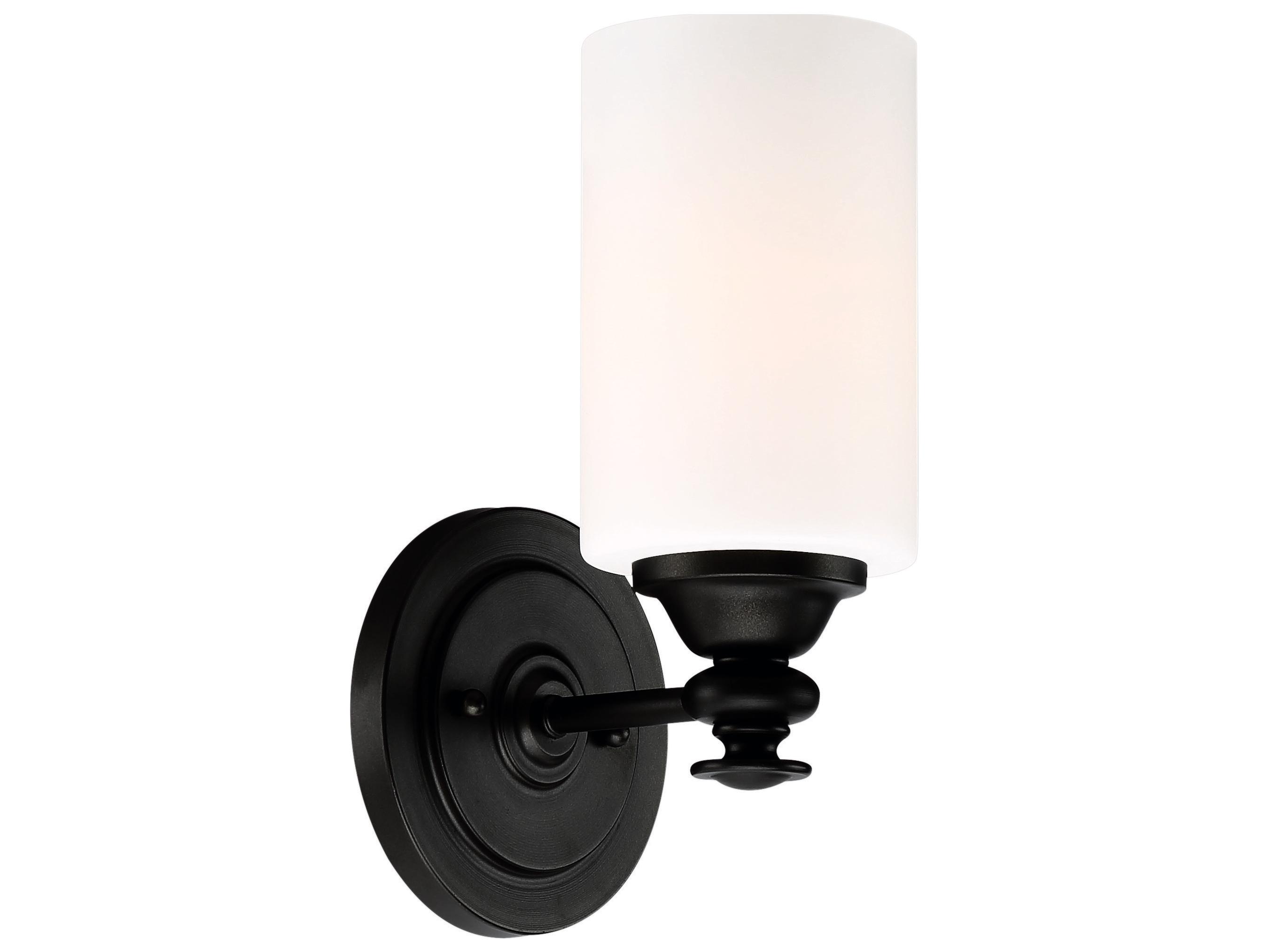 Craftmade Dardyn 1-Light Espresso Brown Glass Vanity Light