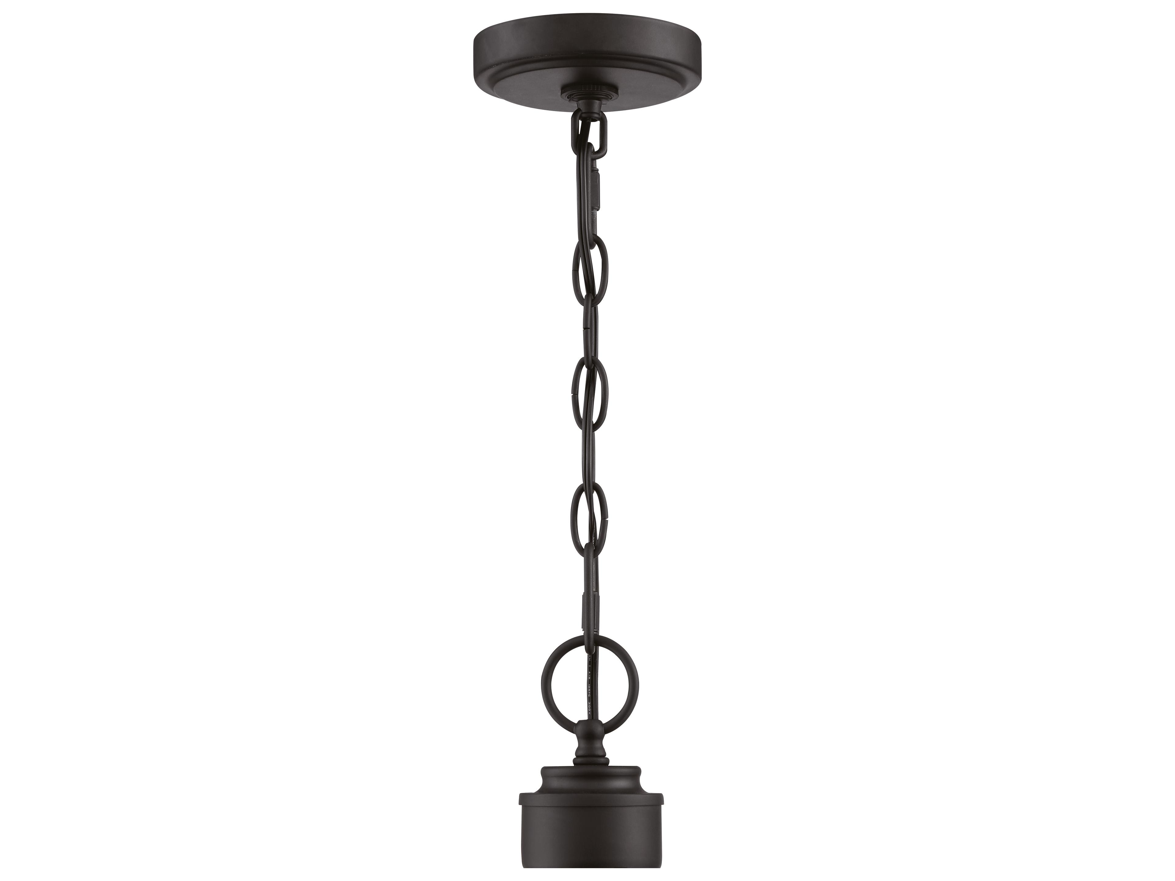 Craftmade Bolden 4-Light Flat Black Glass Cylinder Chandelier